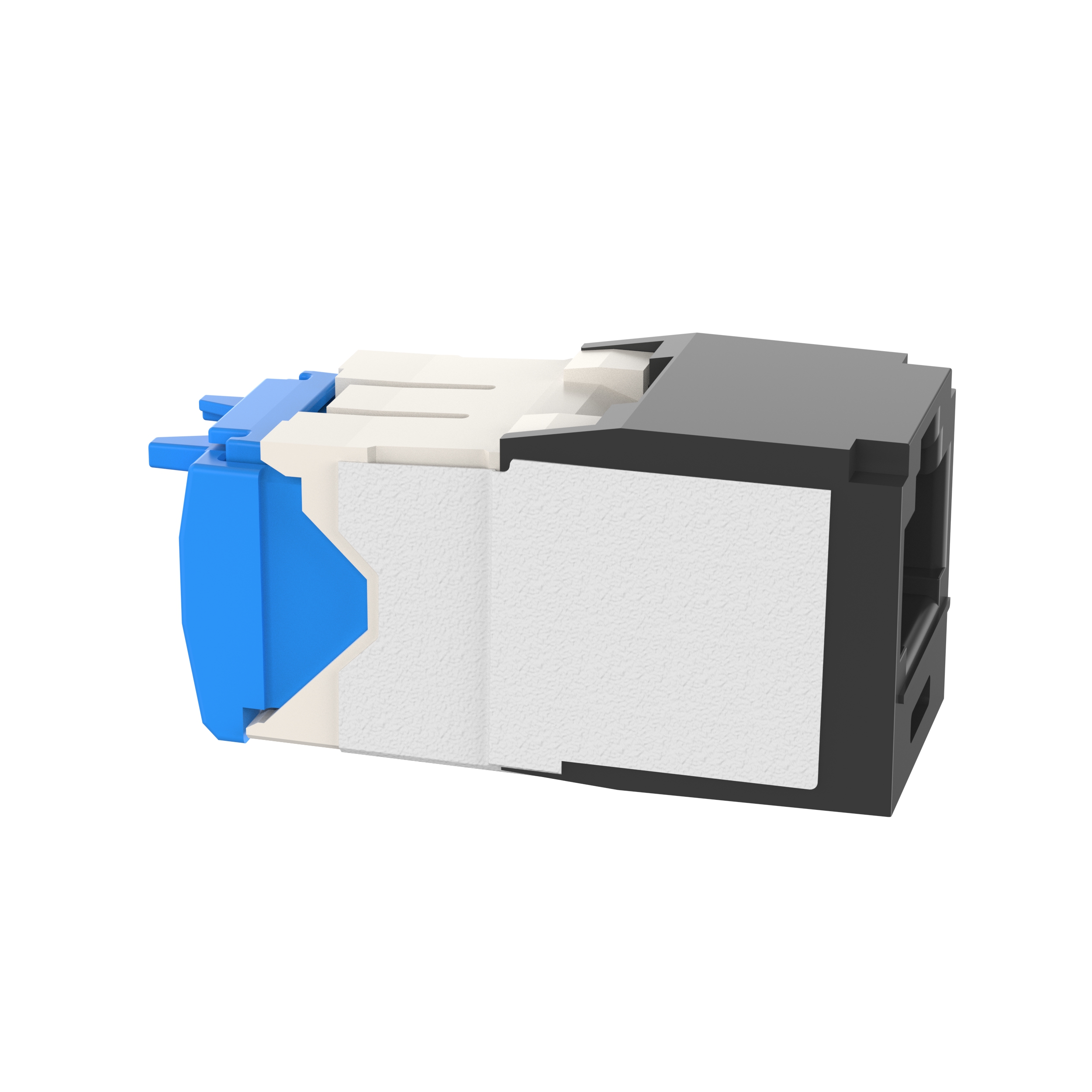 UTP RJ45 Cat 6A PViQ TG Jack Module, Black