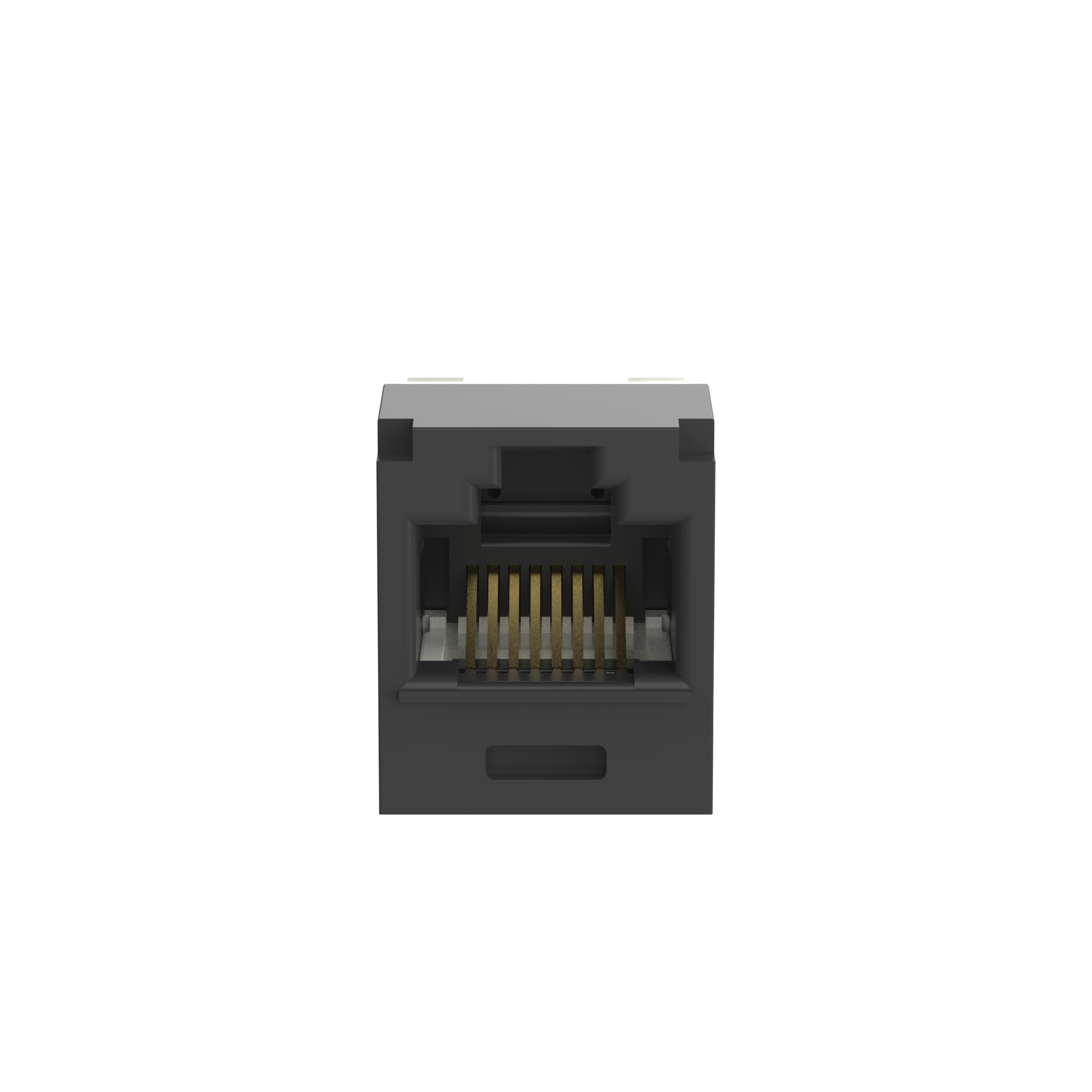 Mini-Com® UTP RJ45 Cat 6 TG Jack Modülü Korozyon Dayanımlı, Siyah