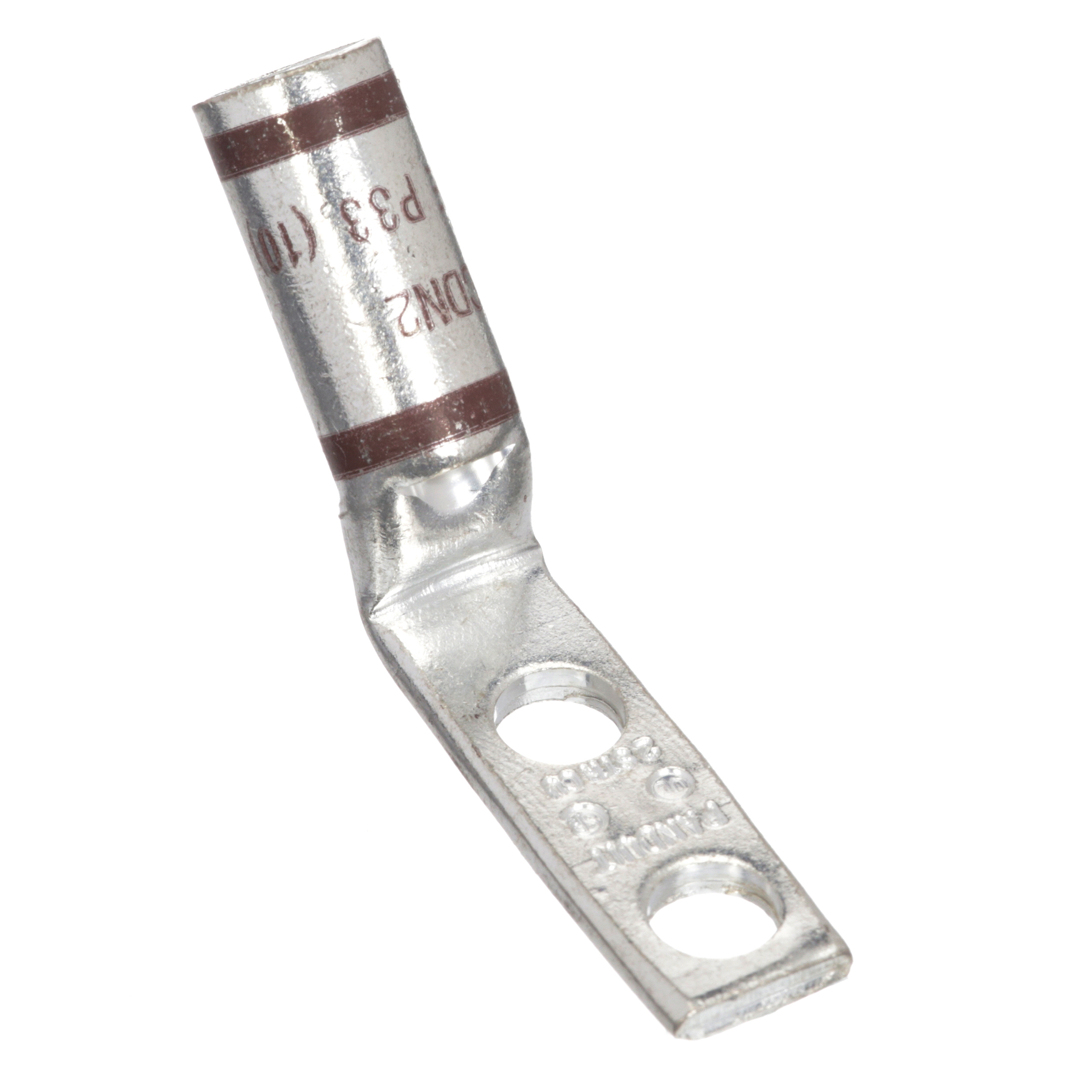 Bakır Standart Namlu Sıkıştırma Muhafaza, 1 Delikli, 2 AWG, 1/4 Somun, 45° Eğimli Dar