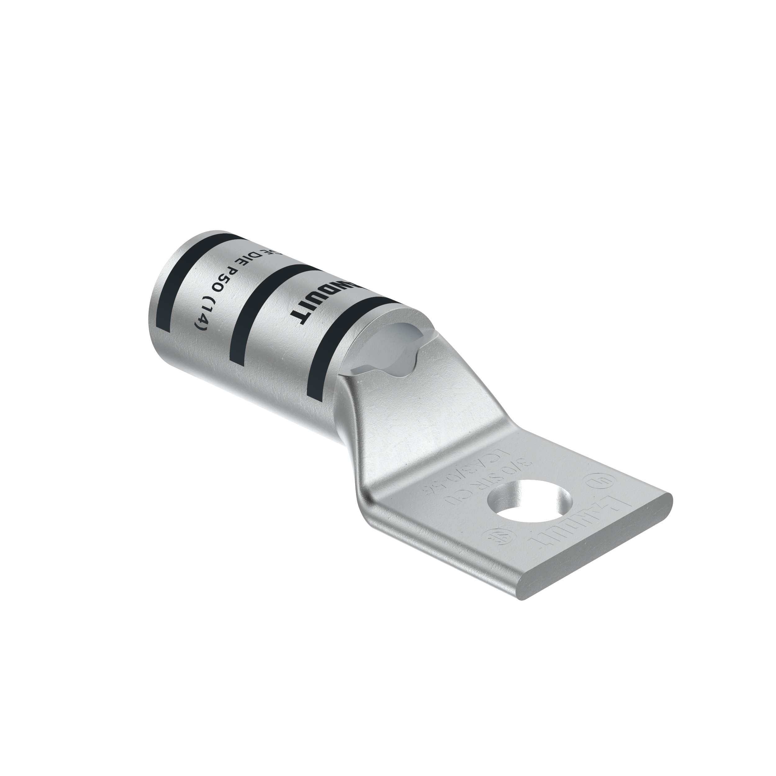 Bağlantı Muhafaza, 3/0, Kalay Kaplı Bakır, Düz, Tek 7.9mm Somun, PK10