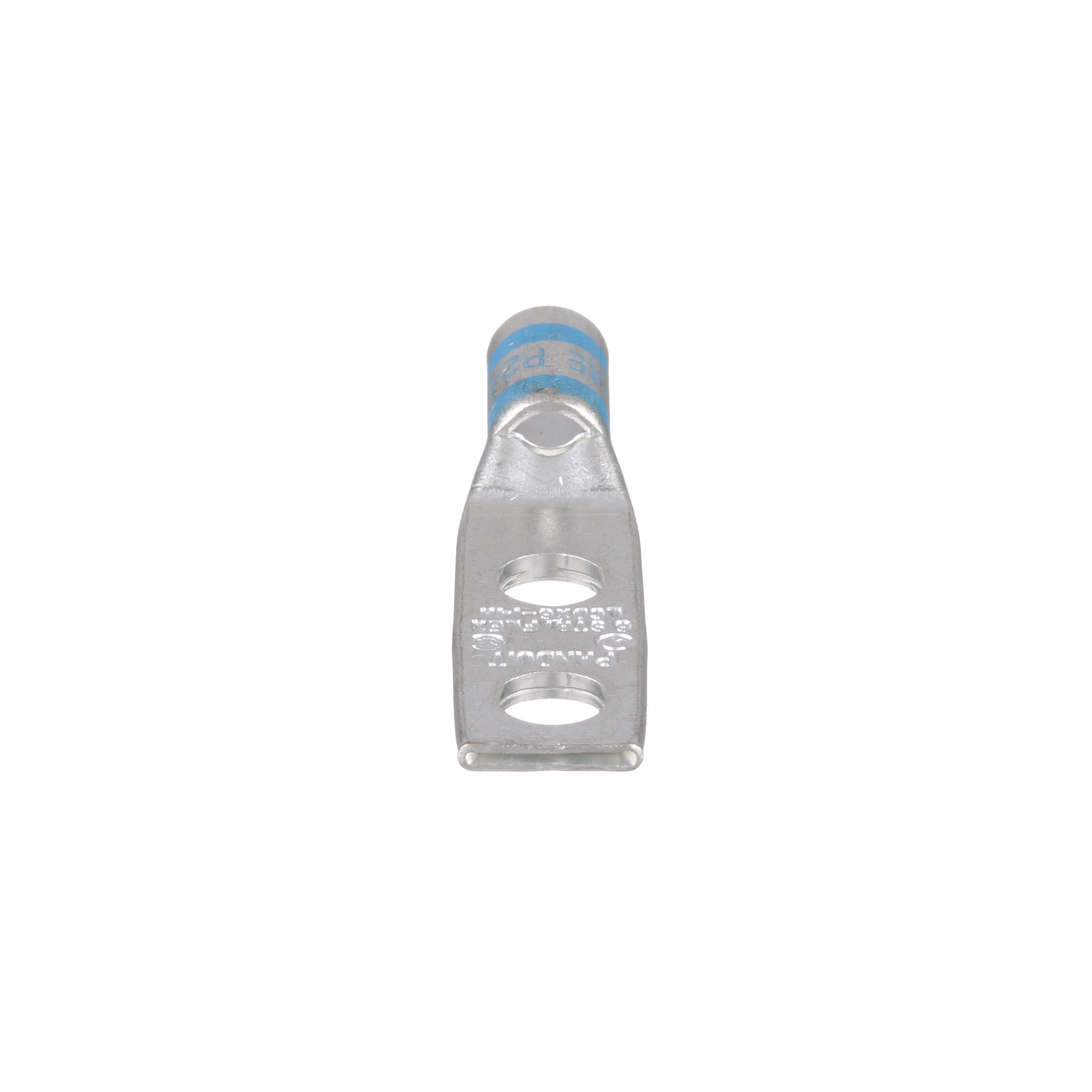 Cosse 6 AWG Cu;2 trous 1/4″;espacement 0,63″;fût stand.;fenêtre inspect.;Cdt.50 Cosse 6 AWG Cu;2 trous 1/4″;espacement 0,63″;fût stand.;fenêtre inspect.;Cdt.50