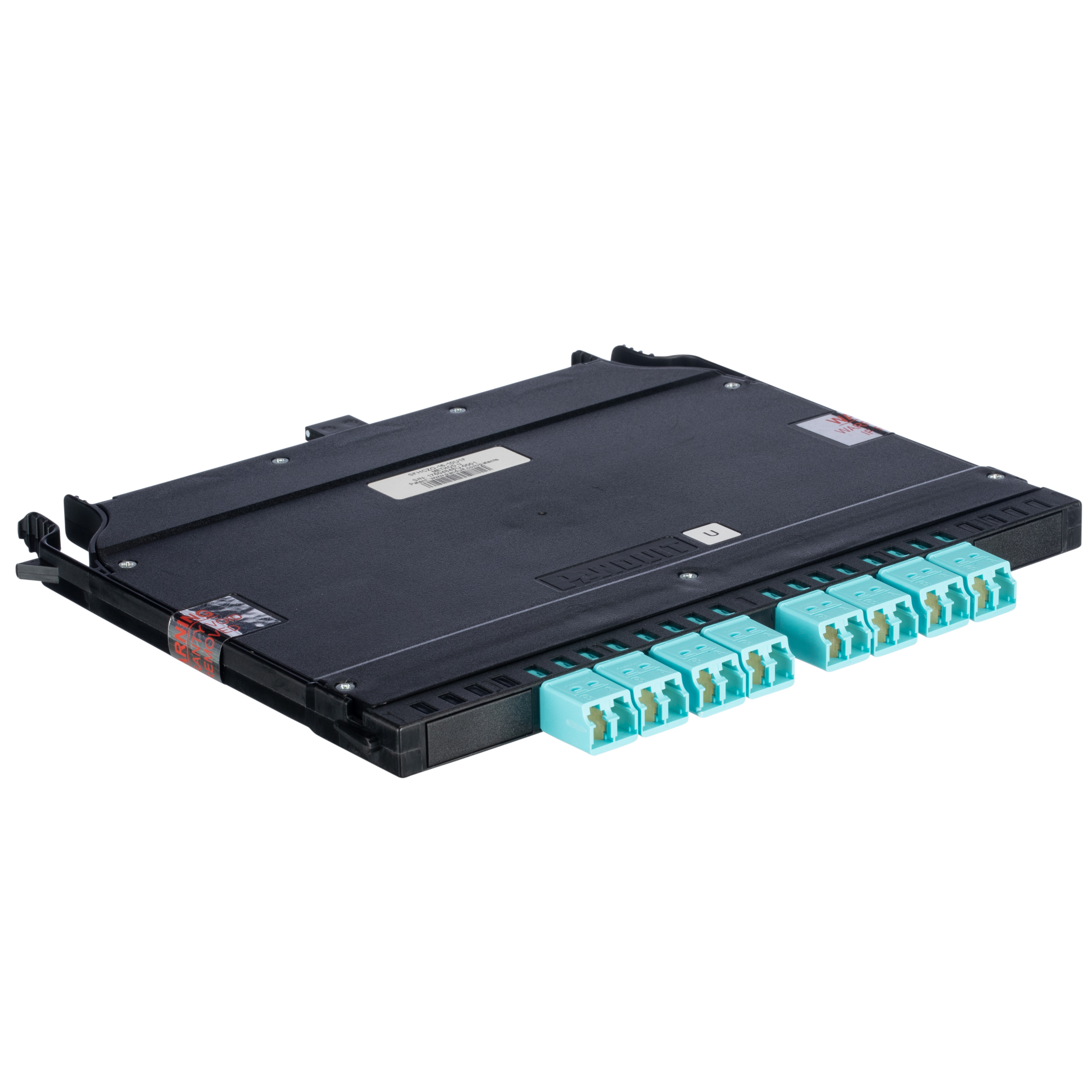 HD Flex Kaset, OM4 Çok Modlu Fiber, Ön Bağlantı için Çift LC, Aqua Adaptörler, Arka Adaptör MTO-16, Optimize Edilmiş IL, Evrensel Çift Ters Polarite