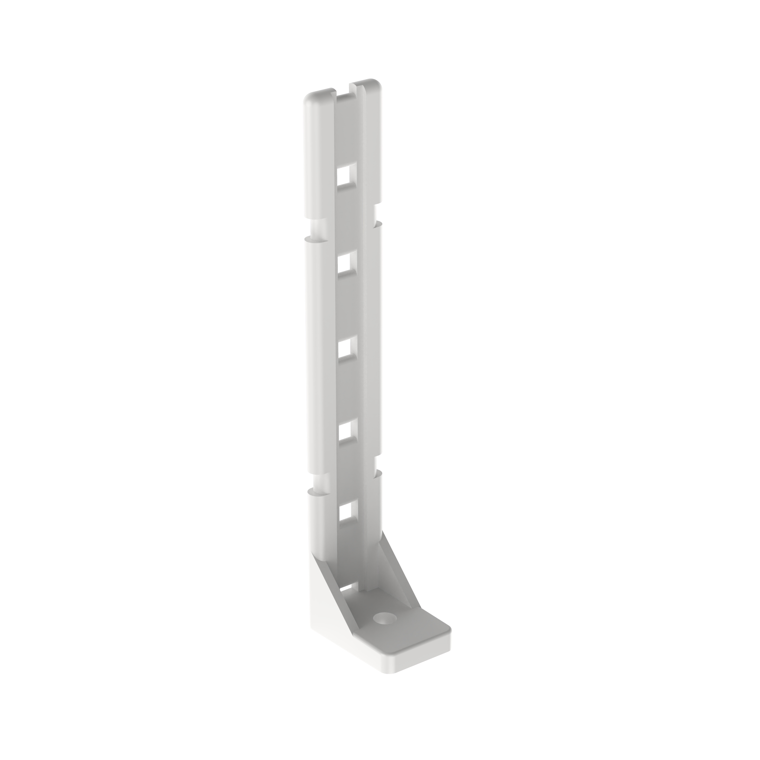 Arka Montaj Elemanı, Doğal, PA 6.6, 116.8x18.3mm, 5.7mm Vida Deliği, 10'lu Paket