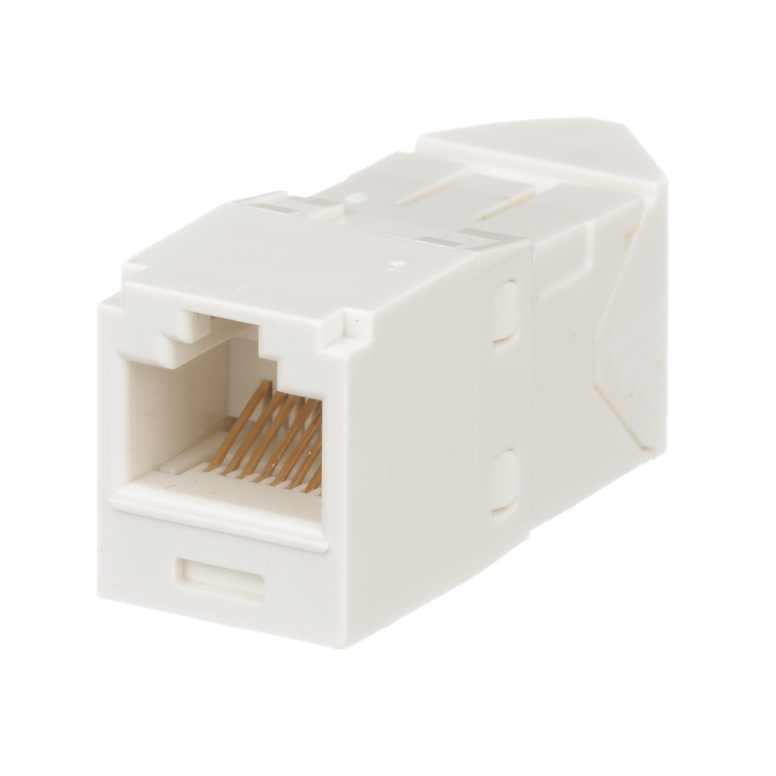 UTP RJ45 Cat 6 Left/Right TG Jack Module, Off White