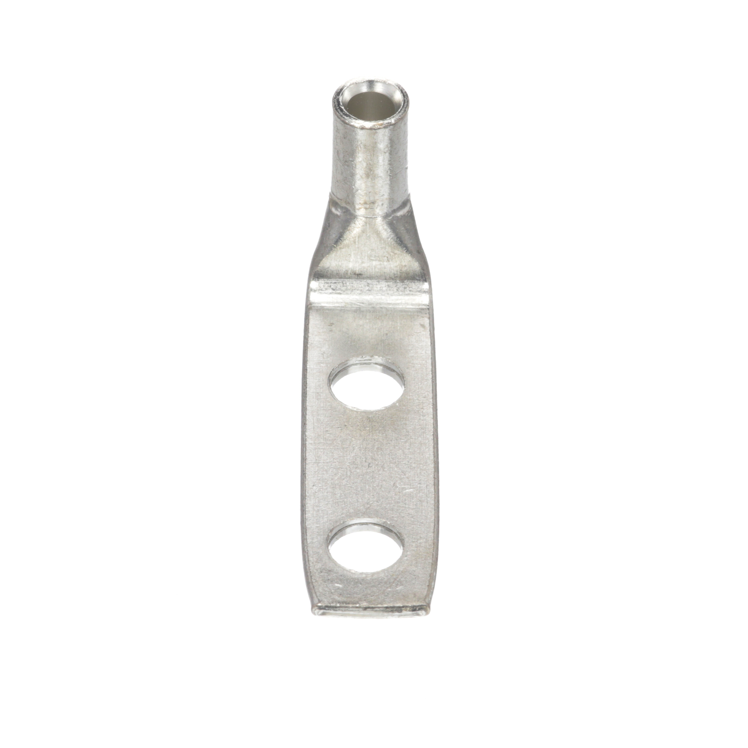 Cosse 10 AWG 90° Cu;2 trous 0,19″;espac. 0,63″;fût stand.;fenêtre inspe.;Cdt.50 Cosse 10 AWG 90° Cu;2 trous 0,19″;espac. 0,63″;fût stand.;fenêtre inspe.;Cdt.50