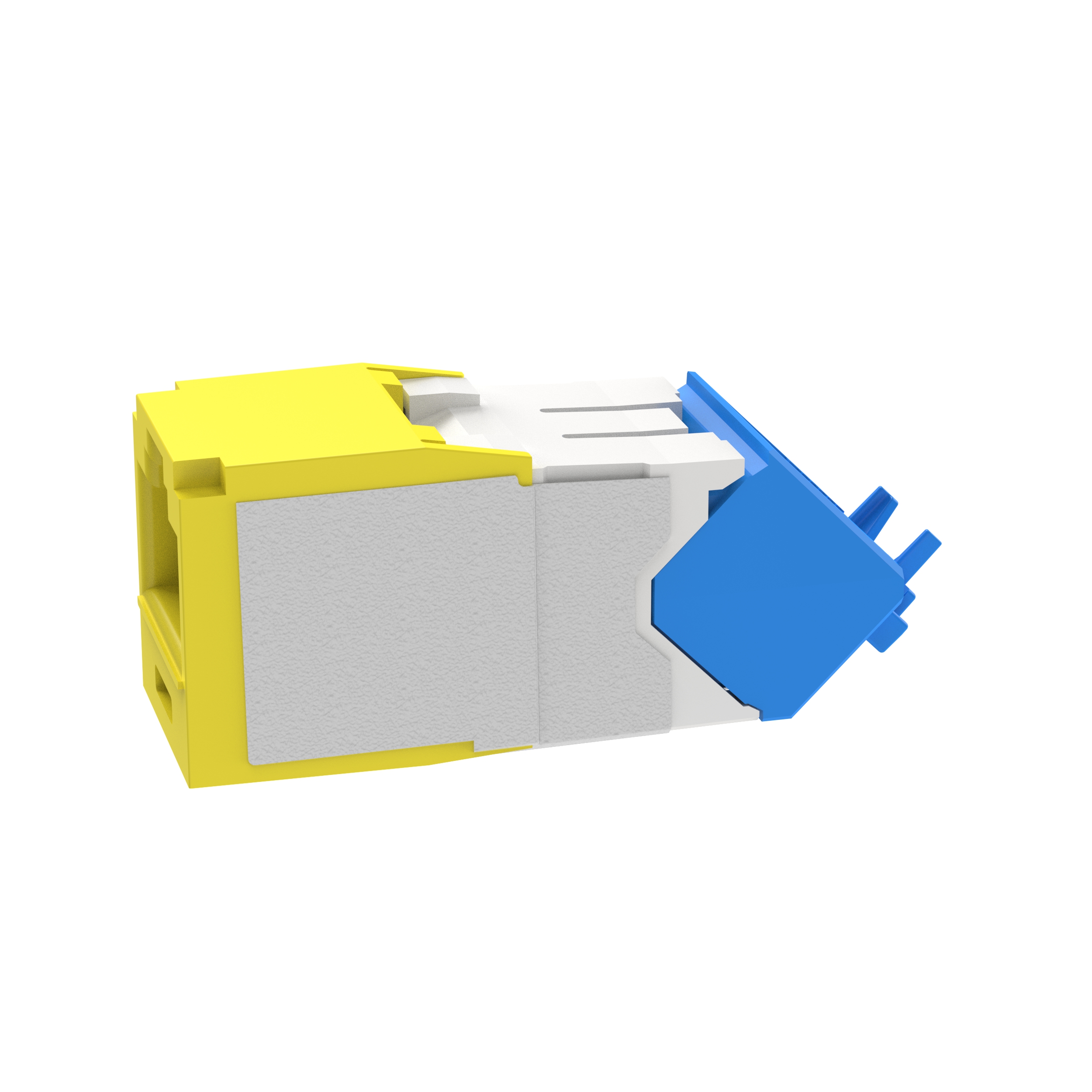Twisted Pair RJ45 Cat 6A Yukarı/Aşağı TG Jak Modülü, Sarı