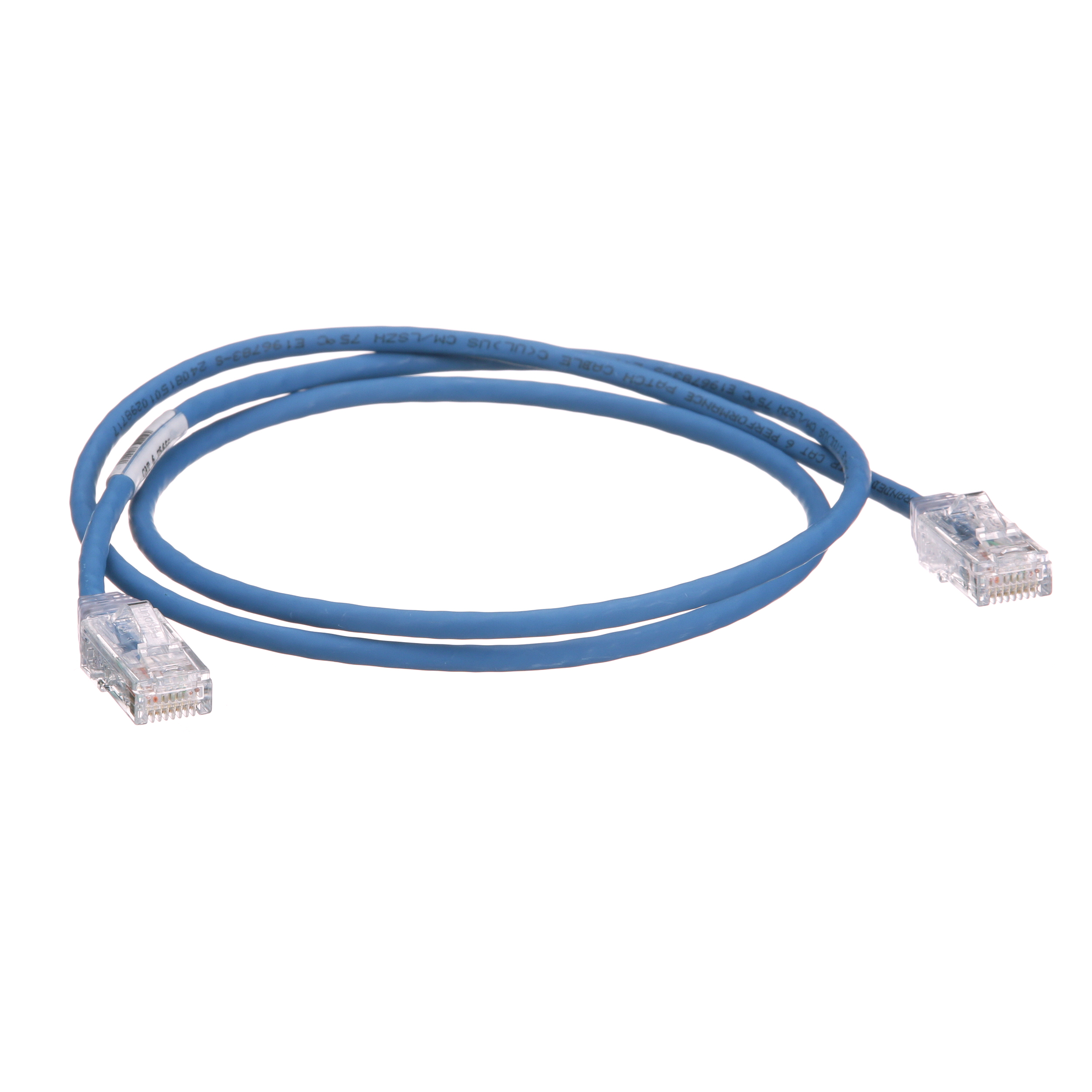 Cat 6 28 AWG UTP Bakır Yama Kablosu, 1.5m, Mavi