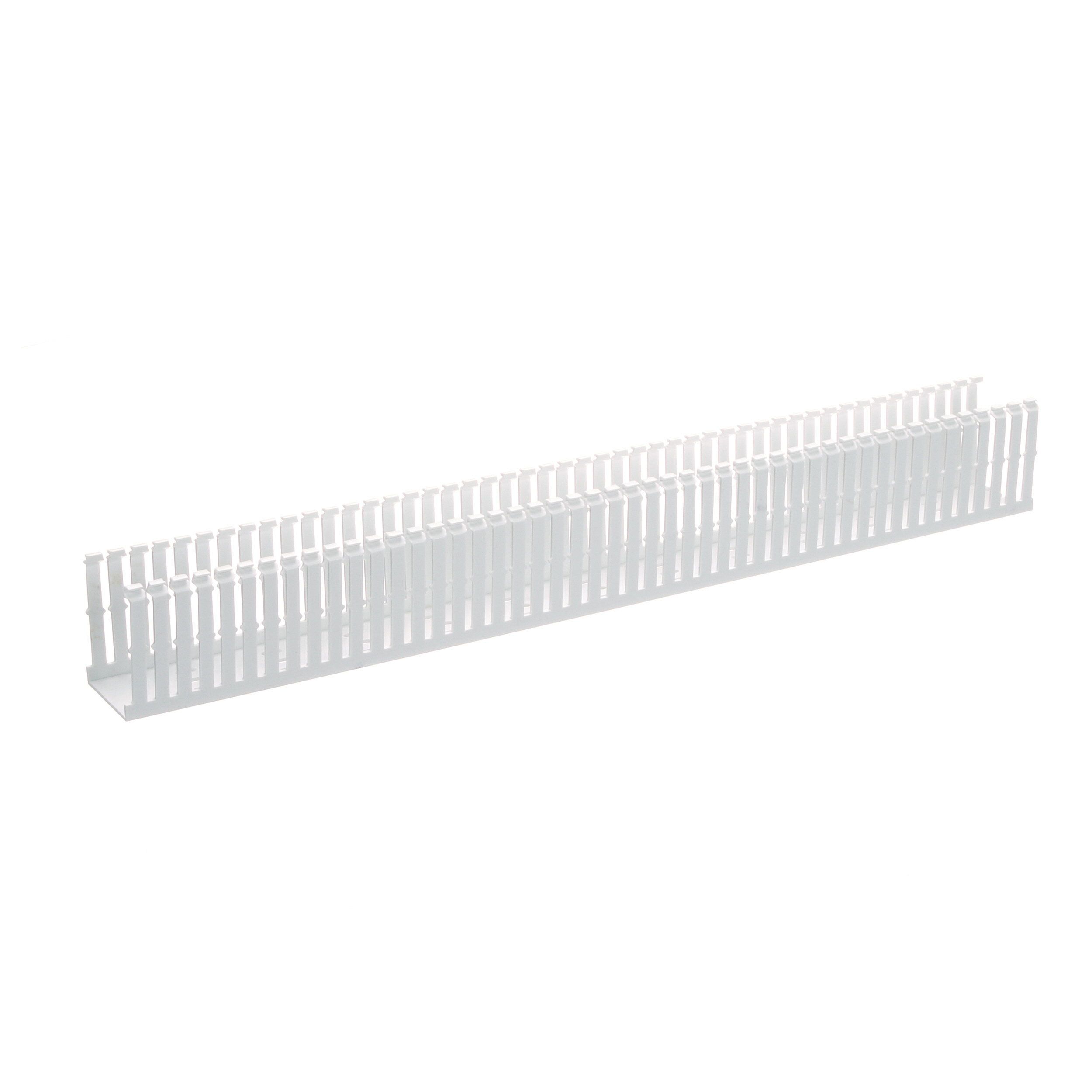 Dar Oluklu Kablo Kanalı, PVC, 2 İnç x 3 İnç x 6 Feet, Beyaz