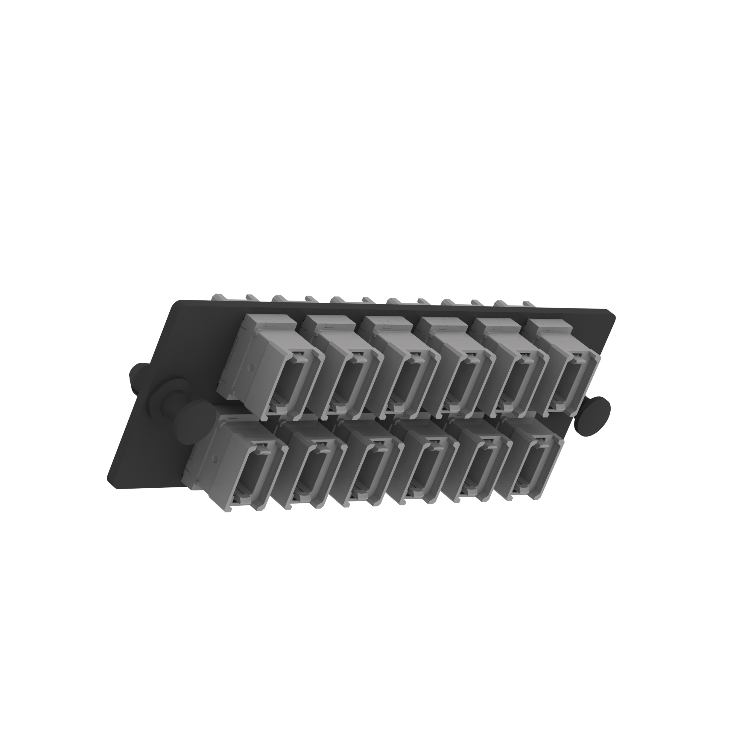 Opticom® FAP, 12 Key-Up/Key-Up MPOs, Tip B, Antrasit Gri, Yatay
