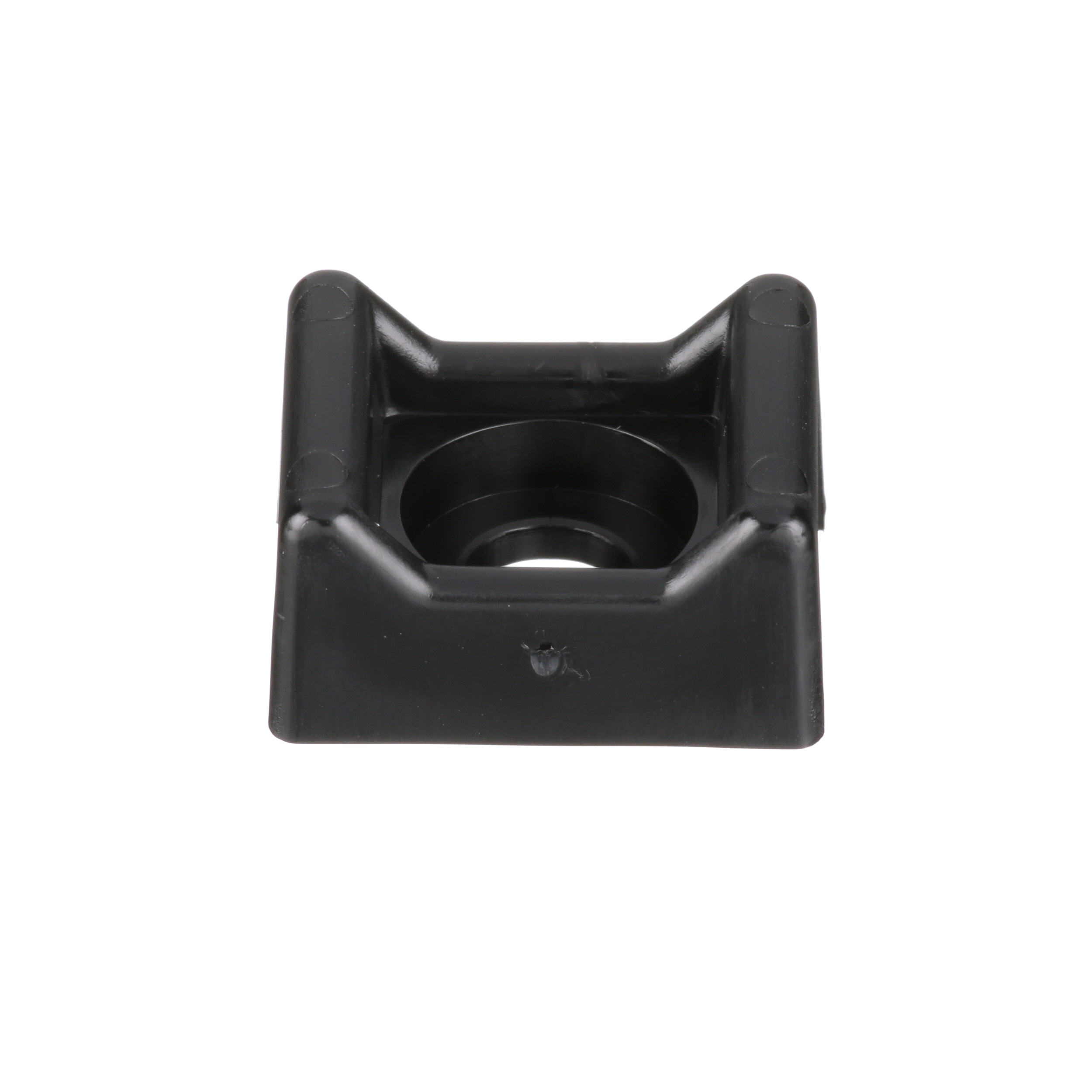 Cable Tie Mount, Black, UV PA 6.6, Screw, 20.6x50.3mm, PK100