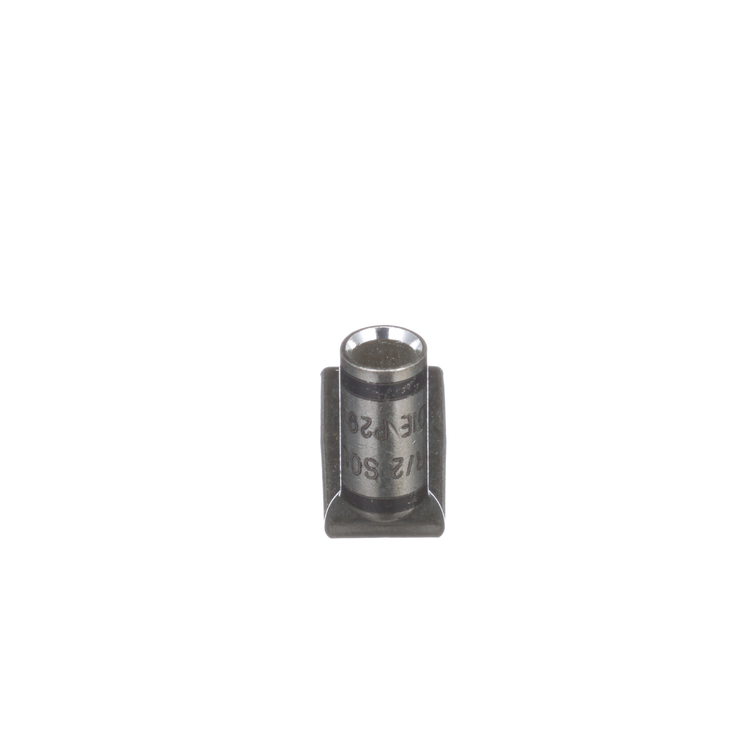 Comp Lug,Nickel/Silver Plt Copper,8 AWG,One 1/4 inch Stud, PK50