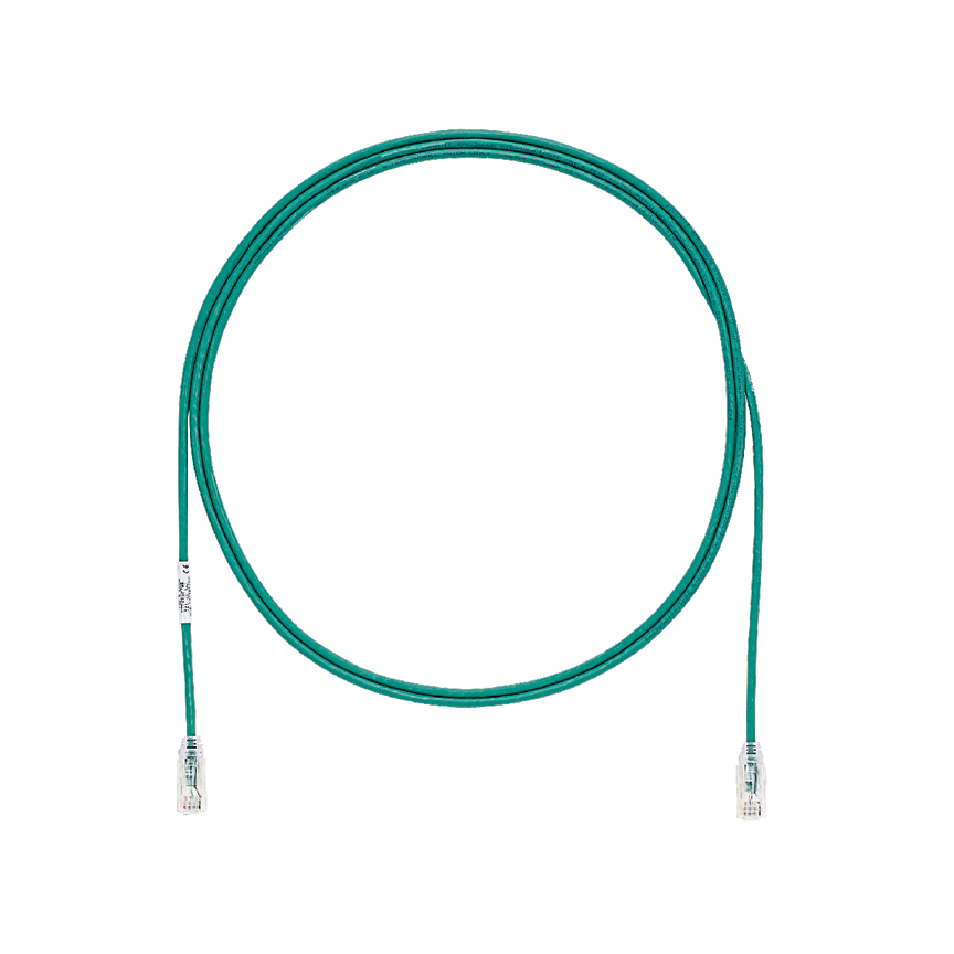 Cat 6 28 AWG UTP Bakır Yama Kablosu, 2 m, Yeşil