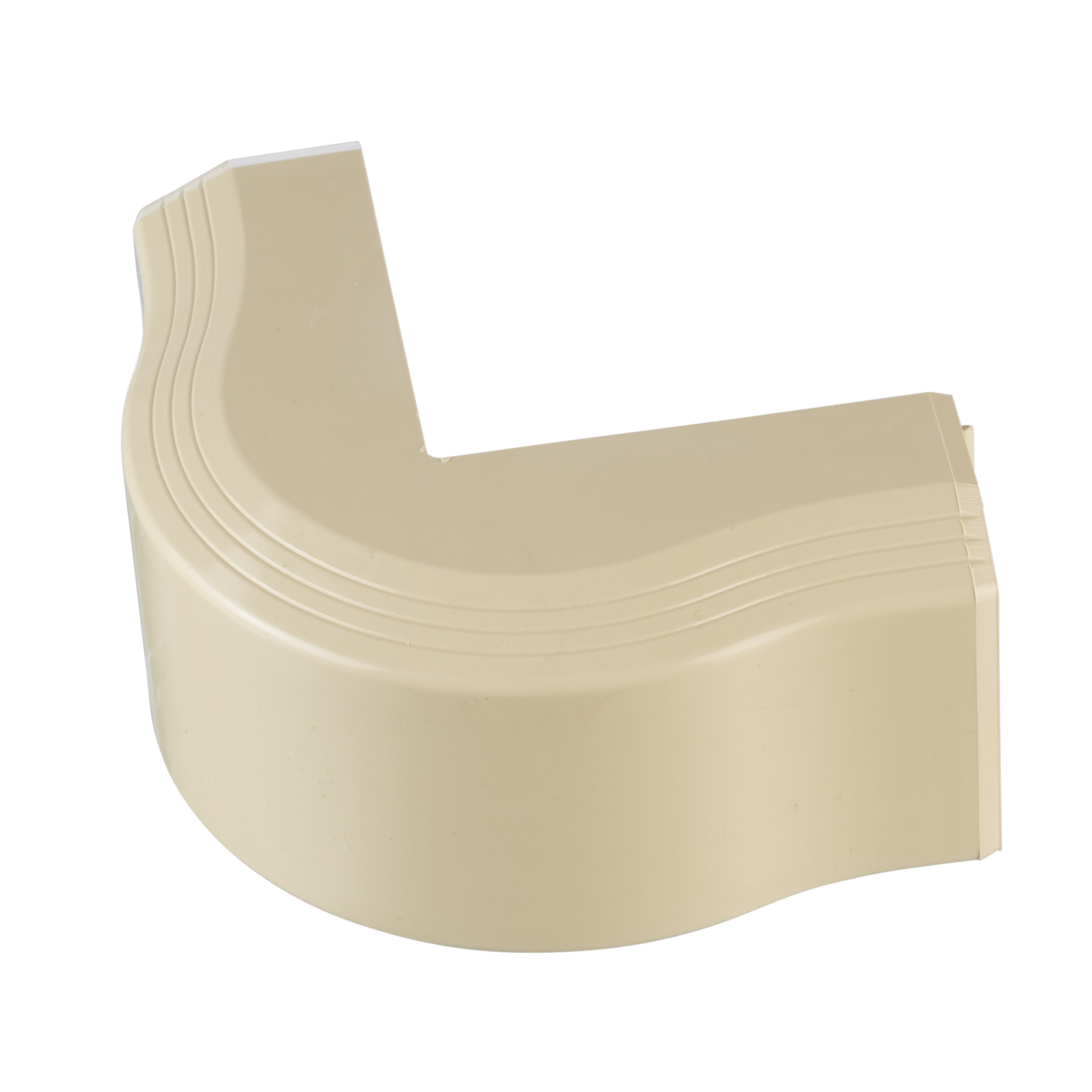 Surface Raceway, T-45 Outside Corner, Electric Ivory