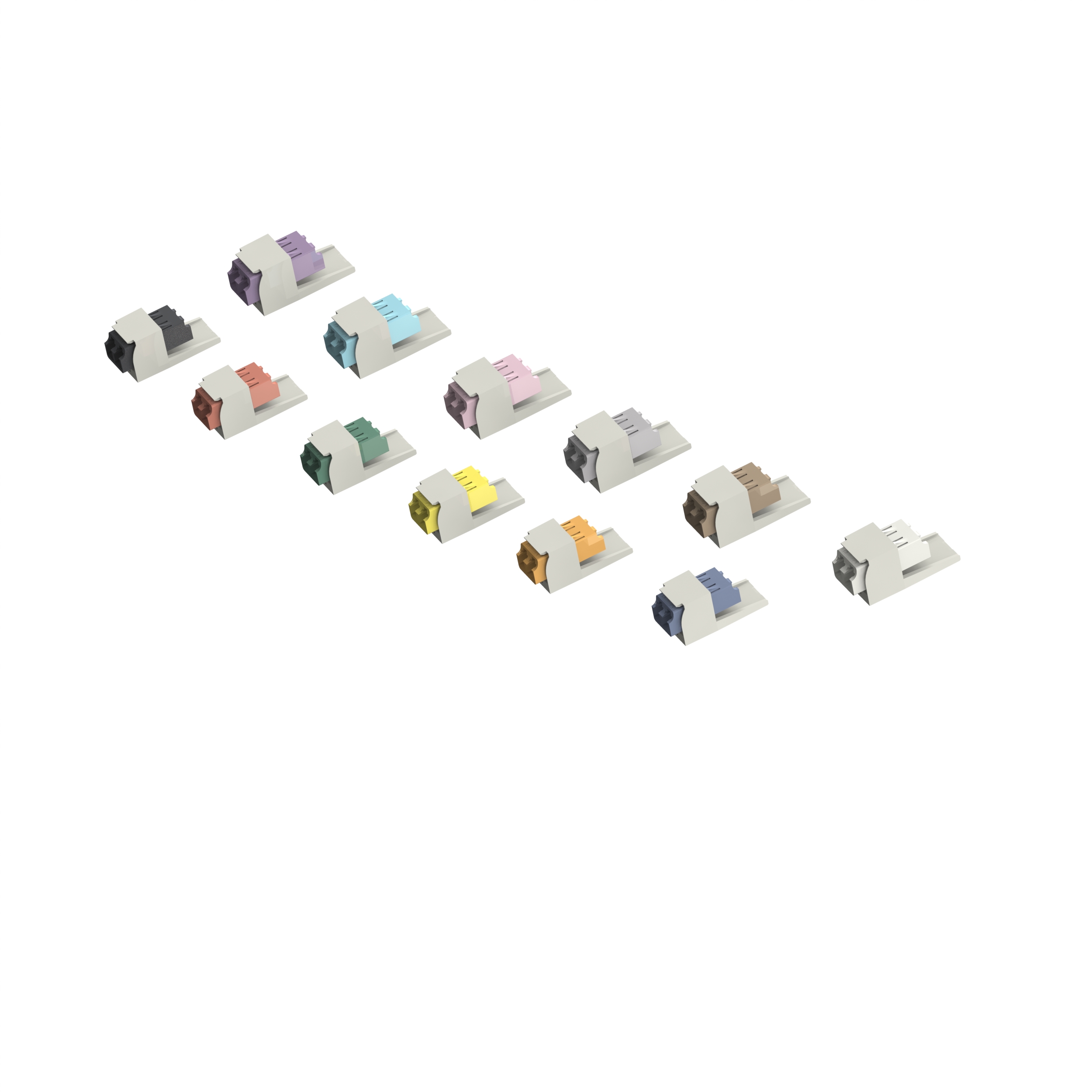 Mini-Com® LC Duplex Keyed Fiber Adapter Module