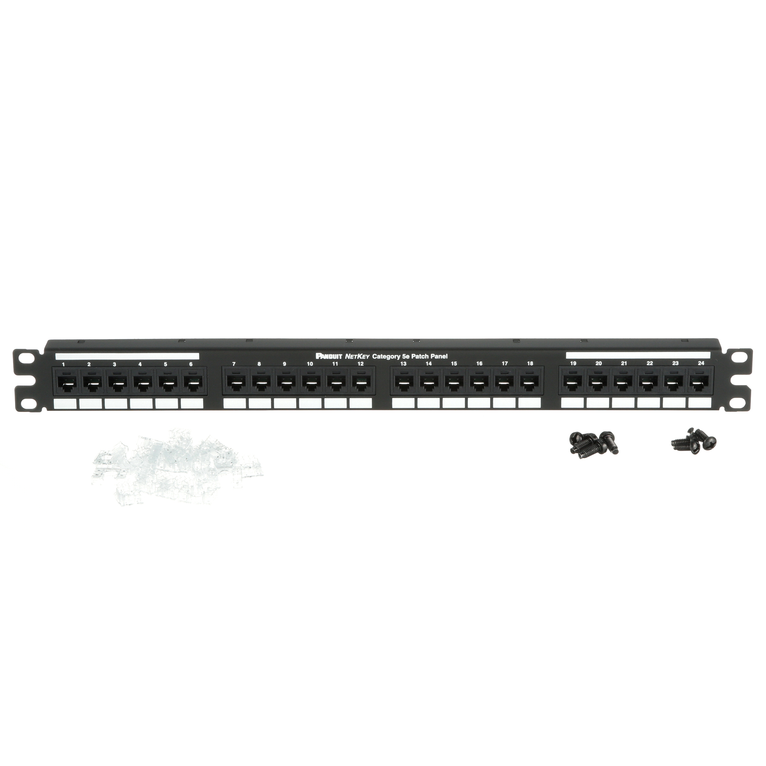 Keystone Cat 5e Darbeye Hazırlanmış Panel, Düz, 24 Port