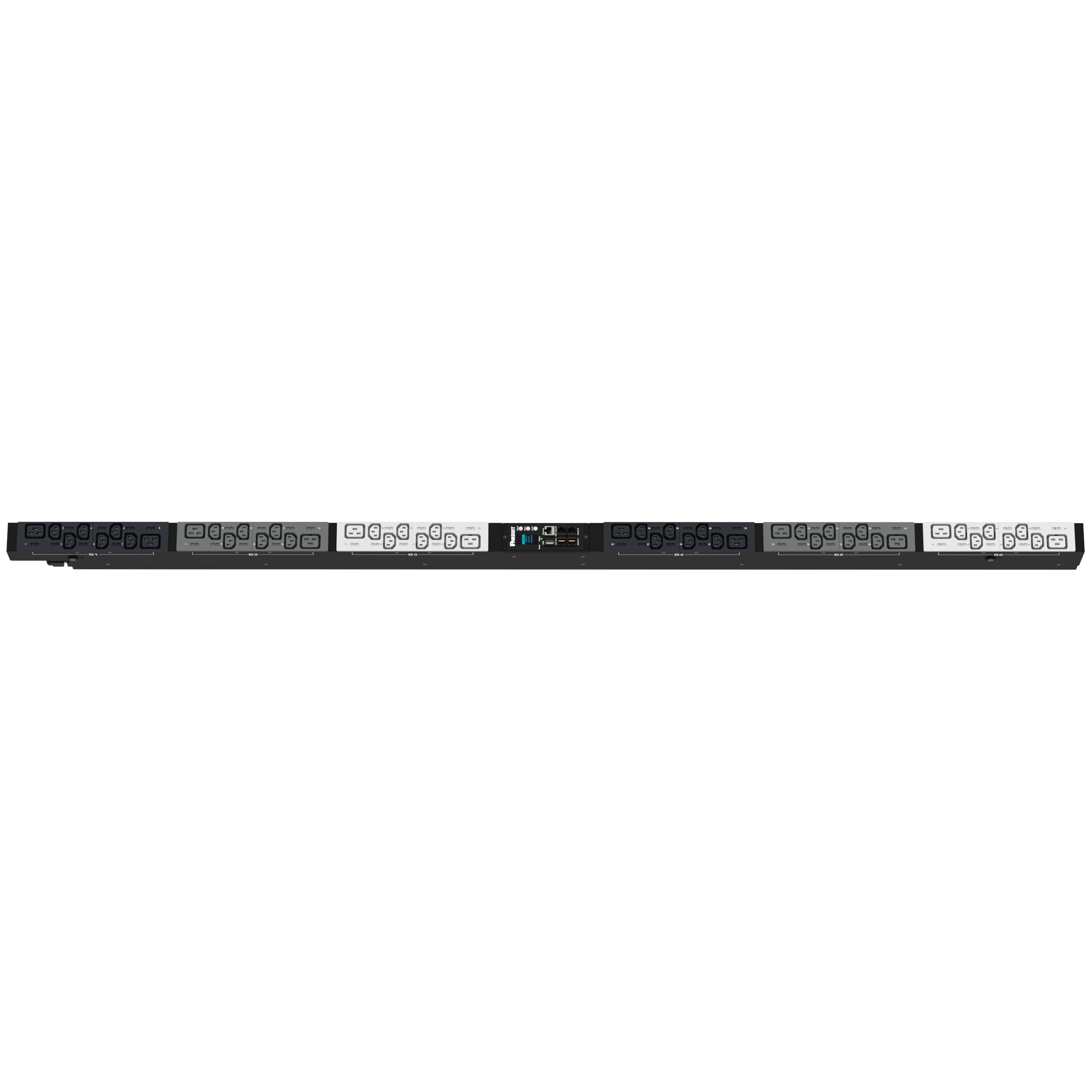 MPO Güç Dağıtım Birimi, 32AMP, 400V, (36)C13, (12)C19, IEC 60309 3P+N+E 6h 32A (IP44)