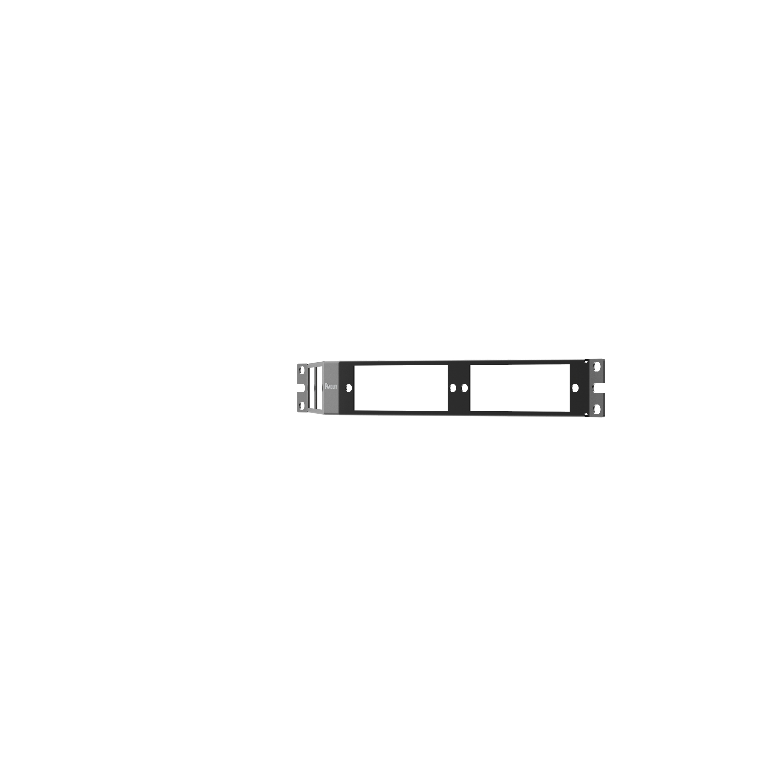 Opticom® Fiber Patch Panel, Dik Açılı, Siyah, 1 RU