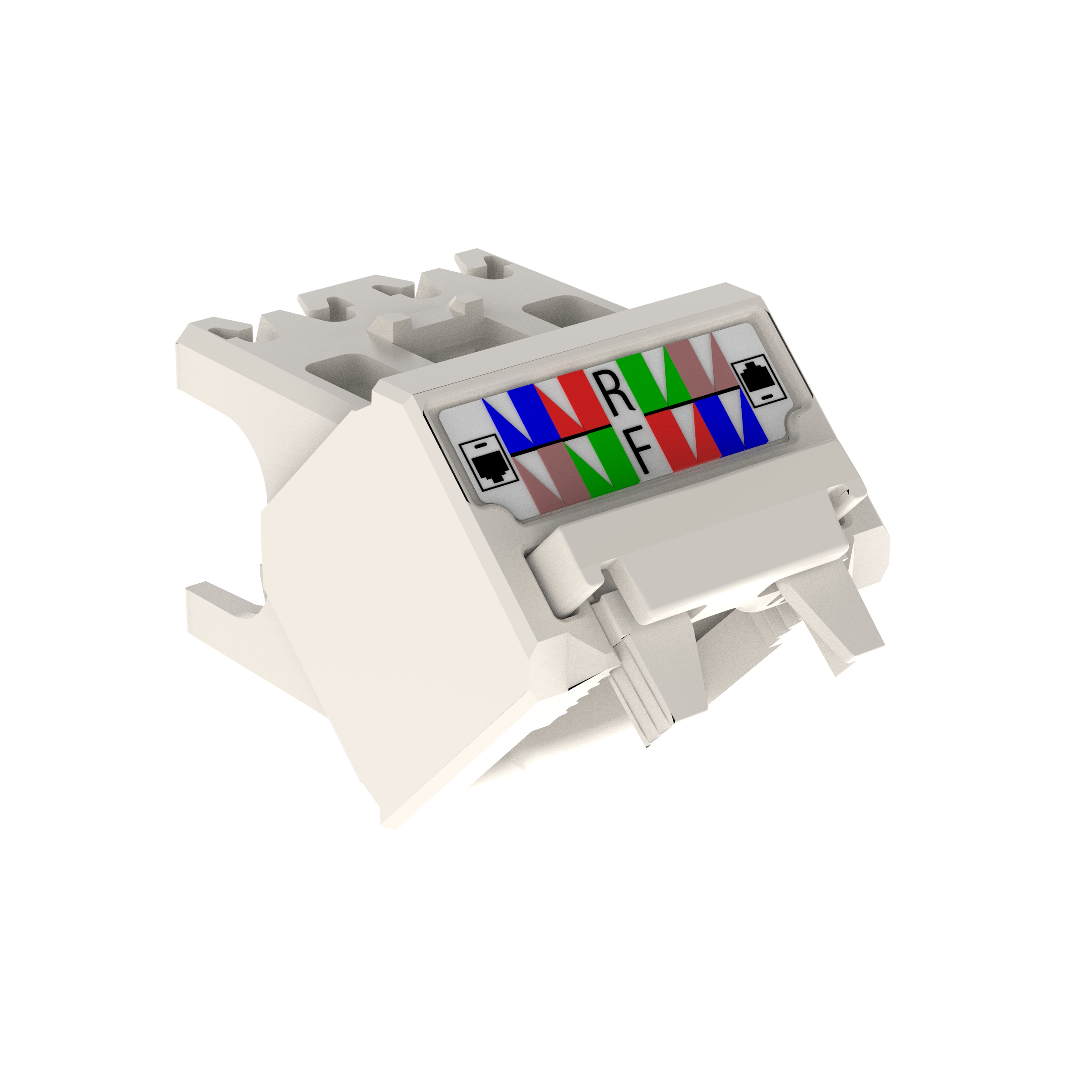 45° Angled Wire Cap for Cat 6 UTP TG Jack