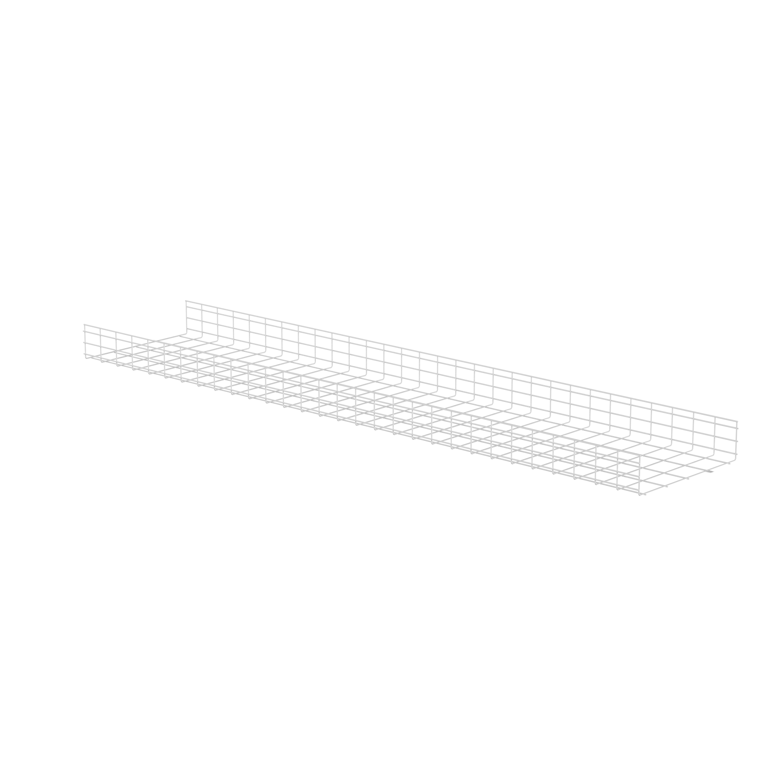 Kablo Sepeti 6" Y x 24" G, Beyaz Toz Kaplı