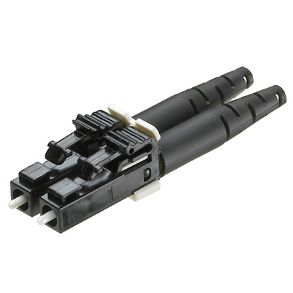 Alan Cilalama LC Konektör Çift 50µm Çok Modlu, 1.6mm Siyah Çizme