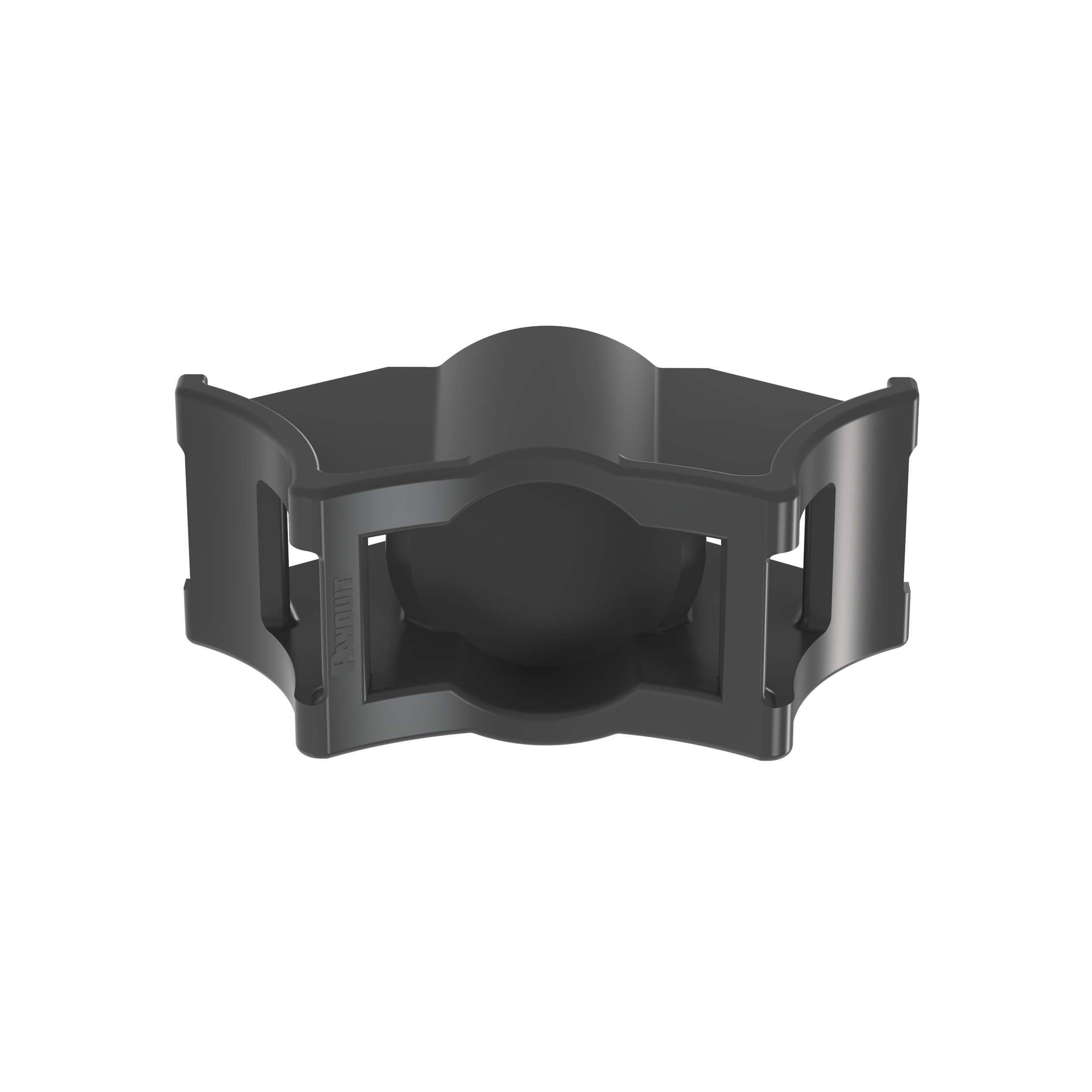 Ağır Hizmet Bolt Montaj, Siyah, Yüksek Isı/UV PA 6.6, 59x25.4mm, 500'lü Paket