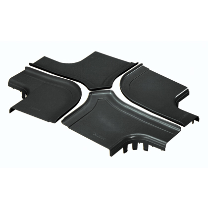 FiberRunner® 4-Way Cross Split Cover with 6" Exits