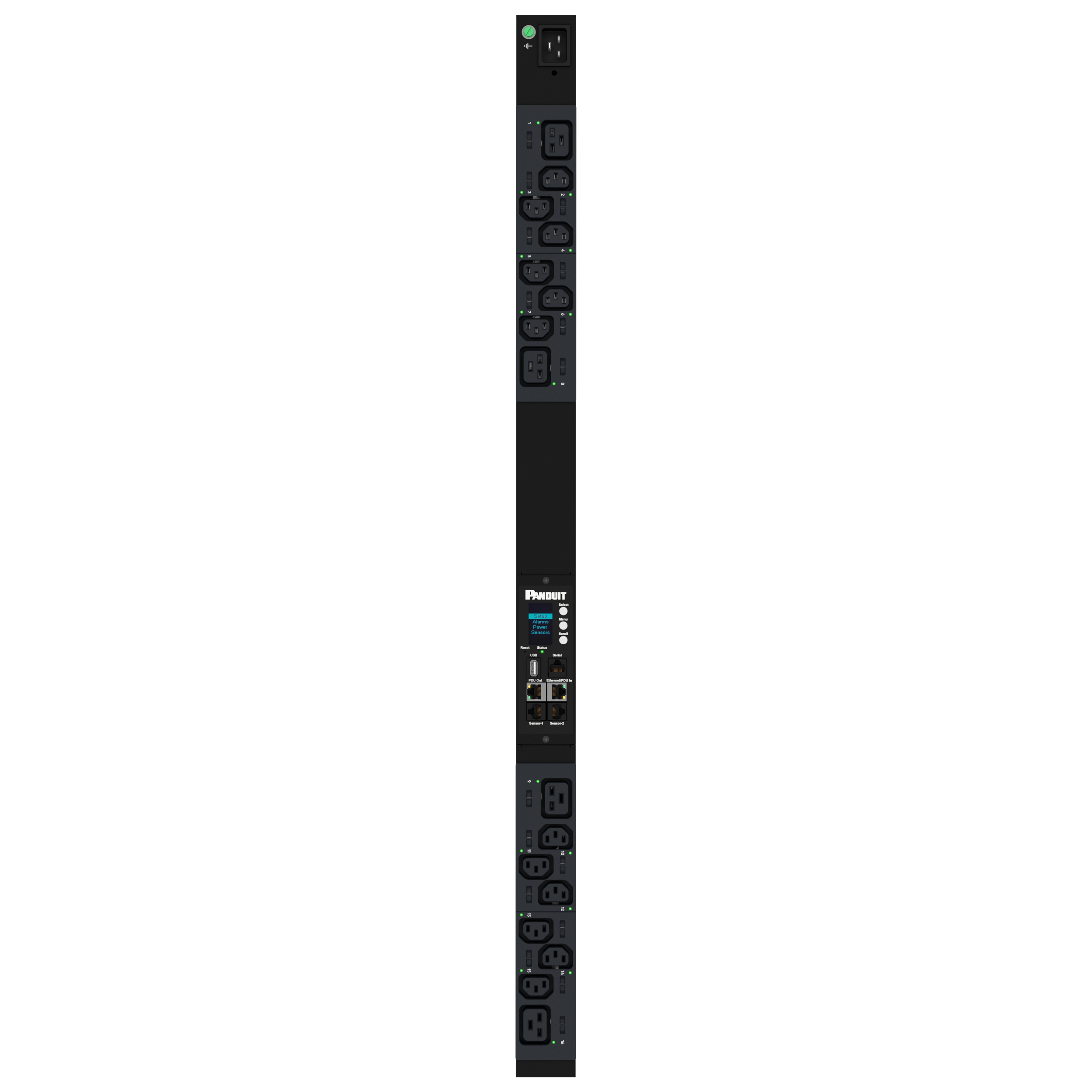 G6 MS Güç Dağıtım Birimi, 16AMP, (12)C13, (4)C19, IEC 60309 2P+E 6h