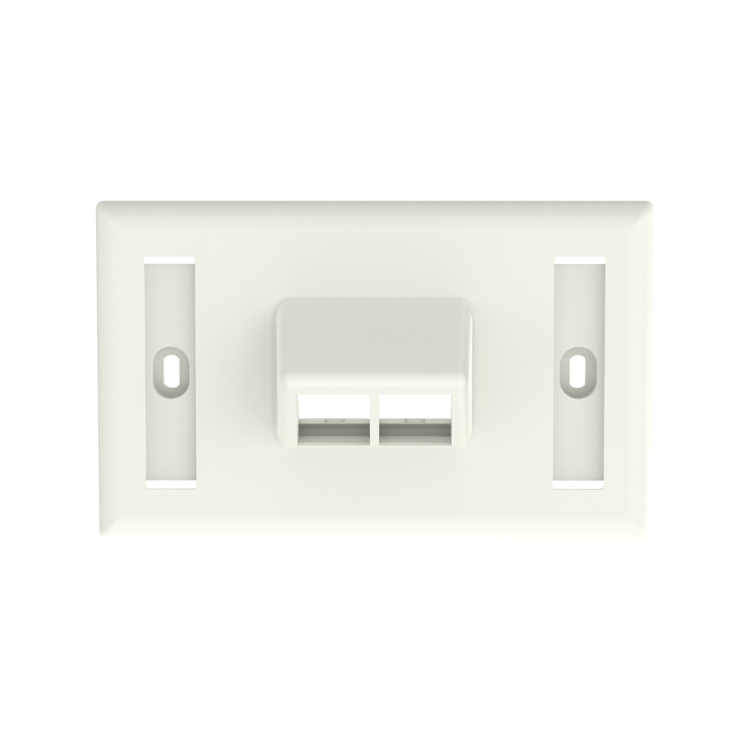 NetKey® Horizontal Faceplate, 2 Port, Off White