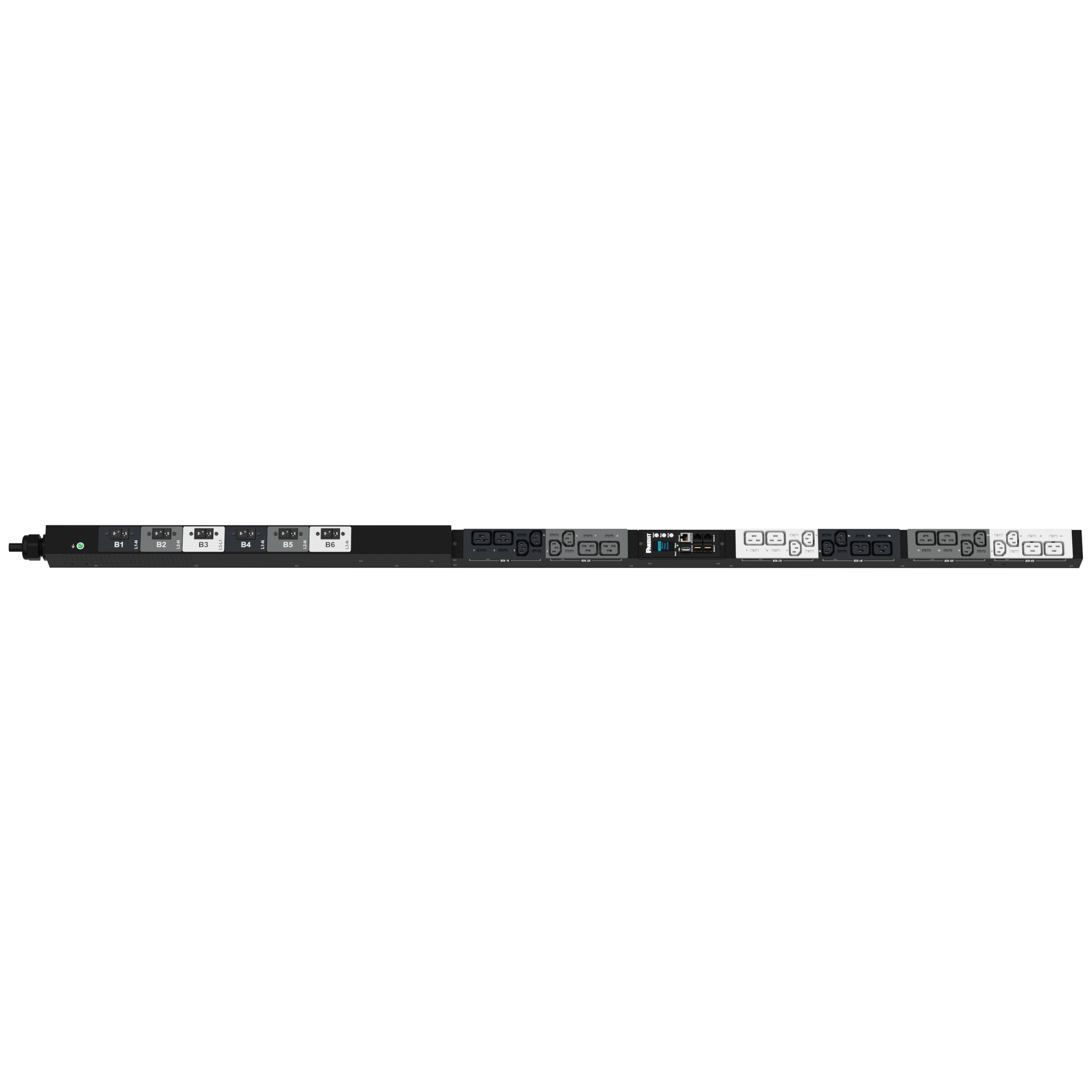 MPO Güç Dağıtım Birimi, 32AMP, 400V, (12)C13, (12)C19, IEC 60309 3P+N+E 6h 32A (IP44)