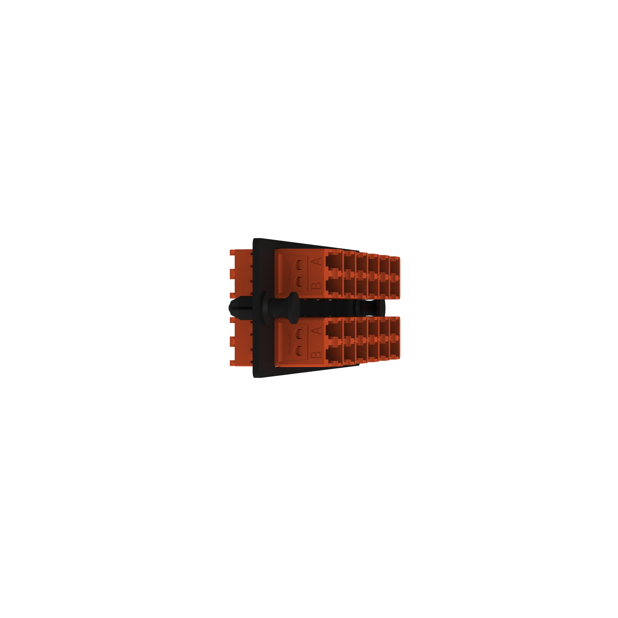 Opticom® Anahtarlamalı B-Red Fiber Adaptör Paneli, OM4, 12 LC Çift Yönlü