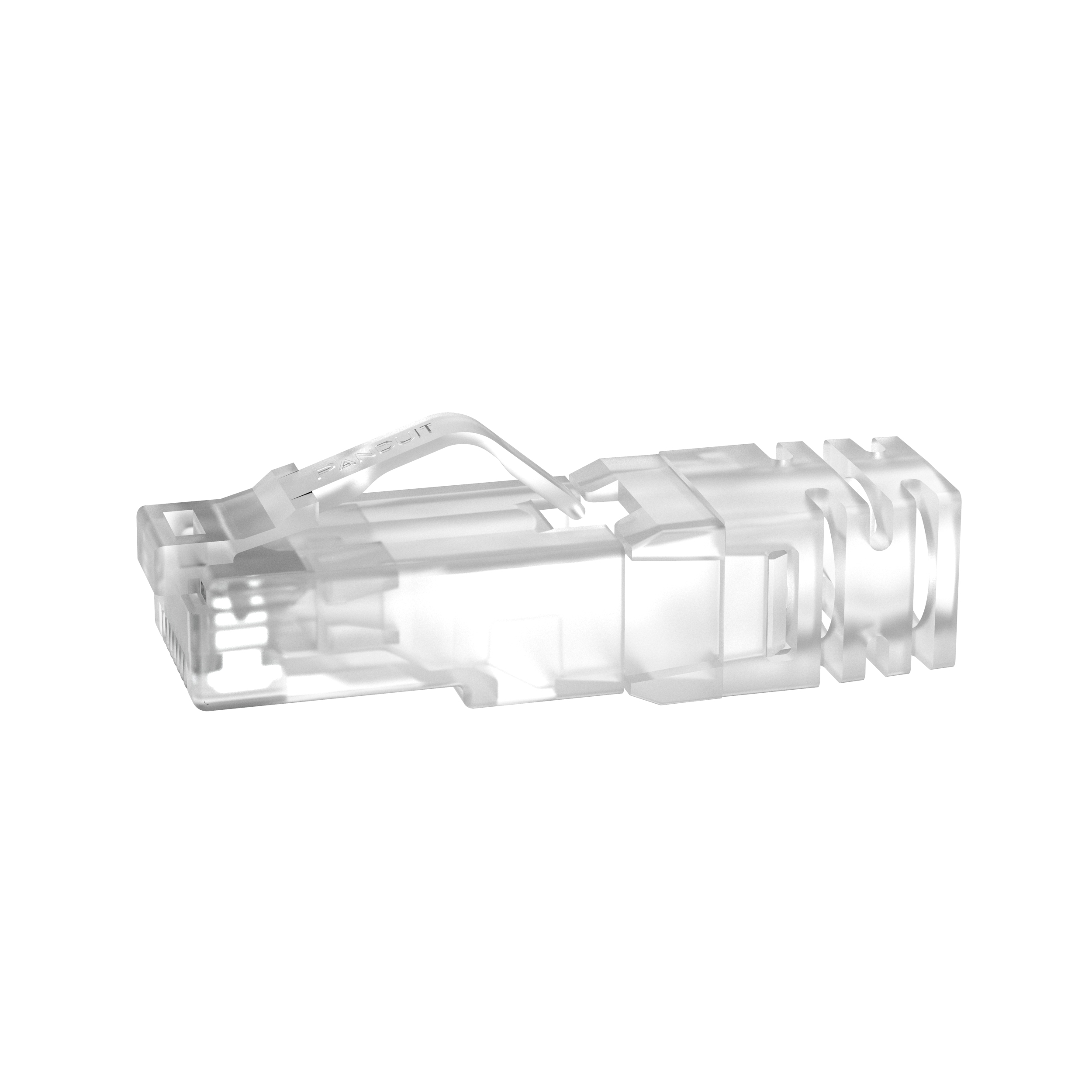 RJ45 Modular Plug, Category 6A, 24 AWG, 100 Pack