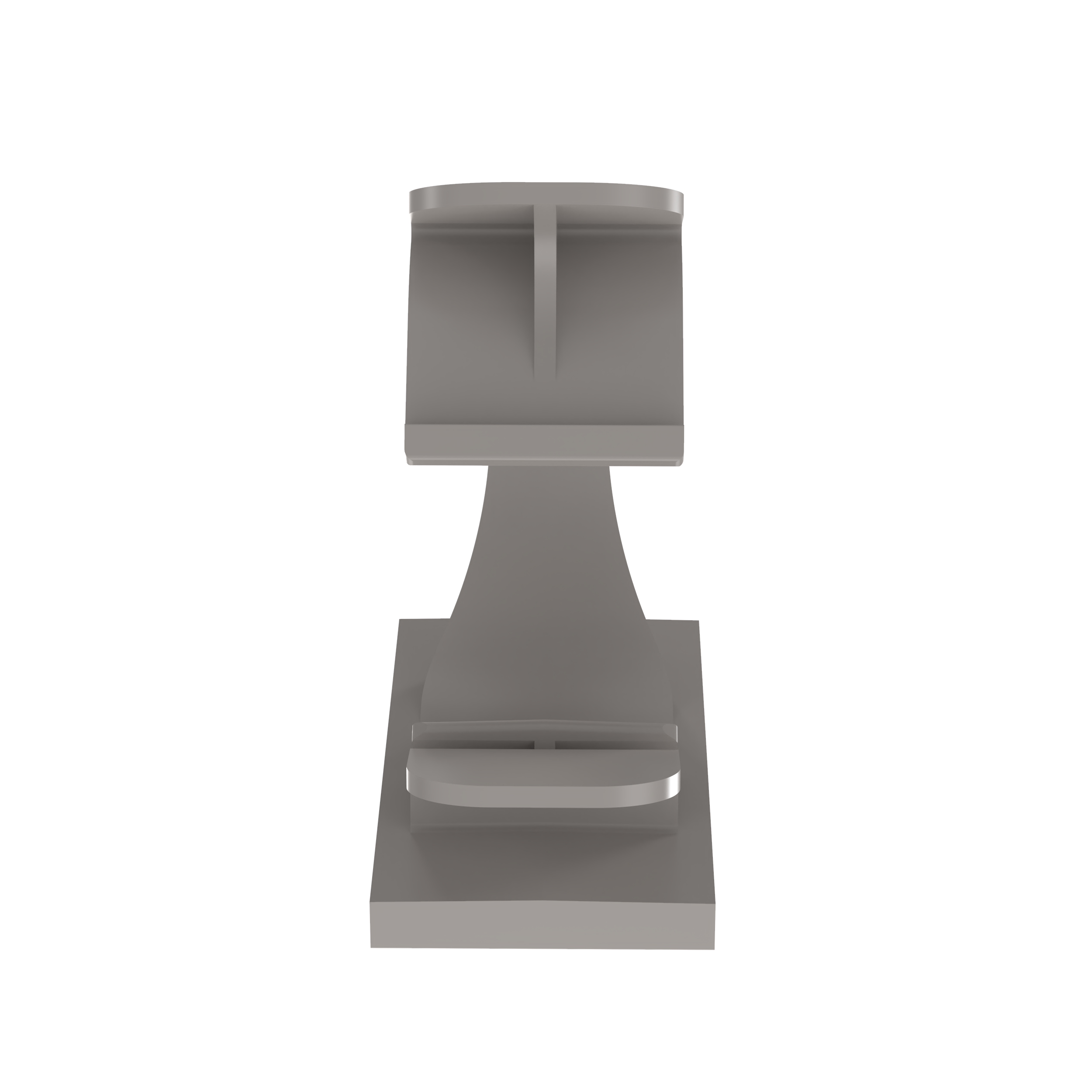 Kablo Klipsi, Gri, PA 6.6, İtme Çene, 48x25.1mm, 50'li Paket