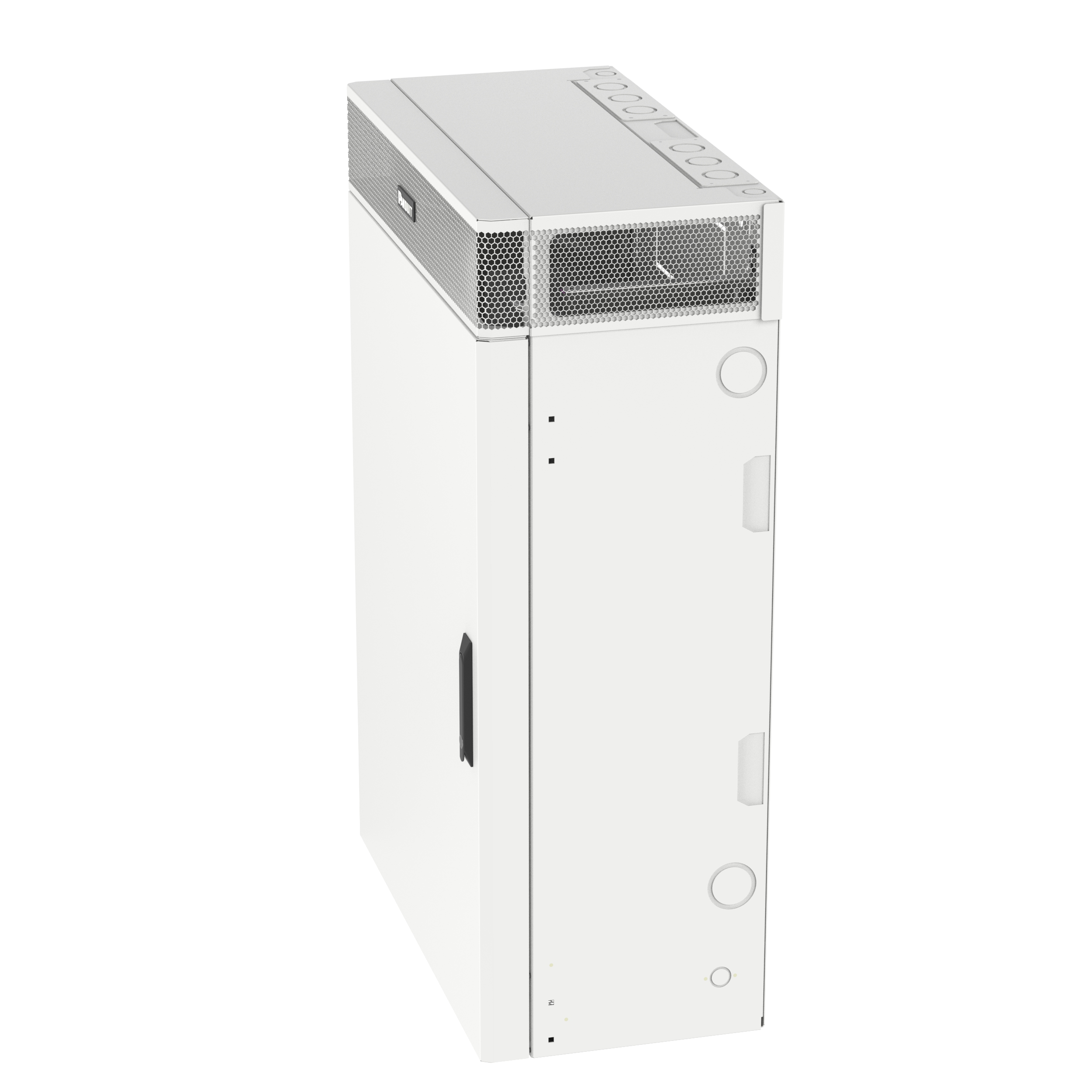 TrueEdge™ Vertical Wall Mount Enclosure, 6RU, White