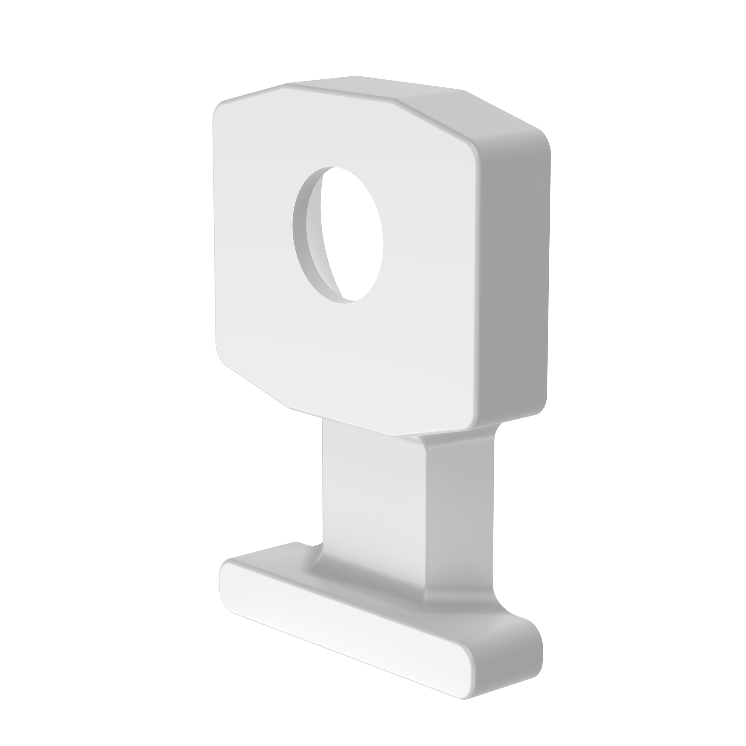 Cable Tie Mount, Natural, PA 6.6, Screw, 18.5x50.3mm, PK100