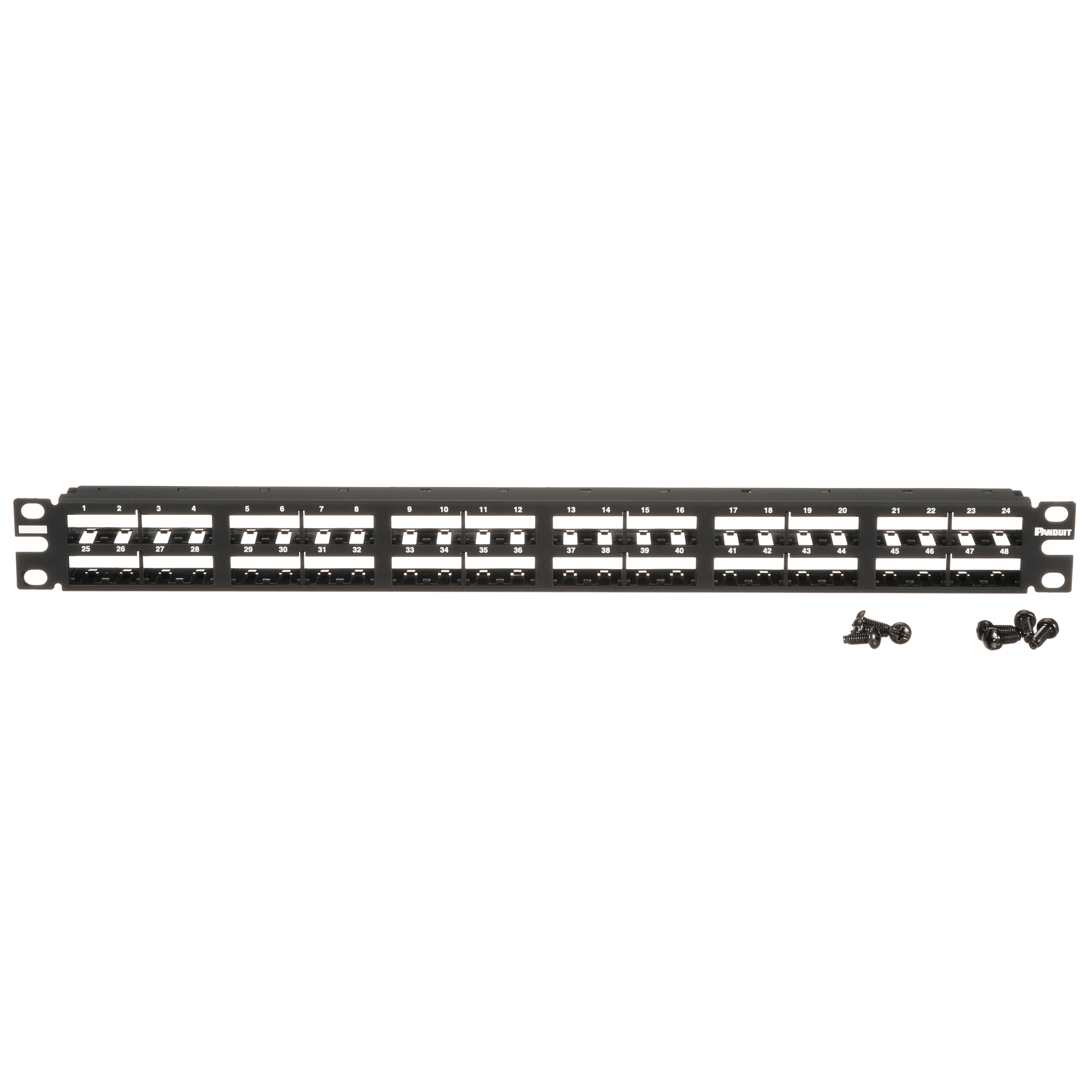Mini-Com® Yama Paneli, 48 Port, 1 RU, BL