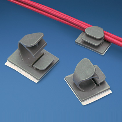 Tutucu Kablo Klipsi, Yapışkanlı, 9.7mm Demet, Doğal, 100'lü Paket