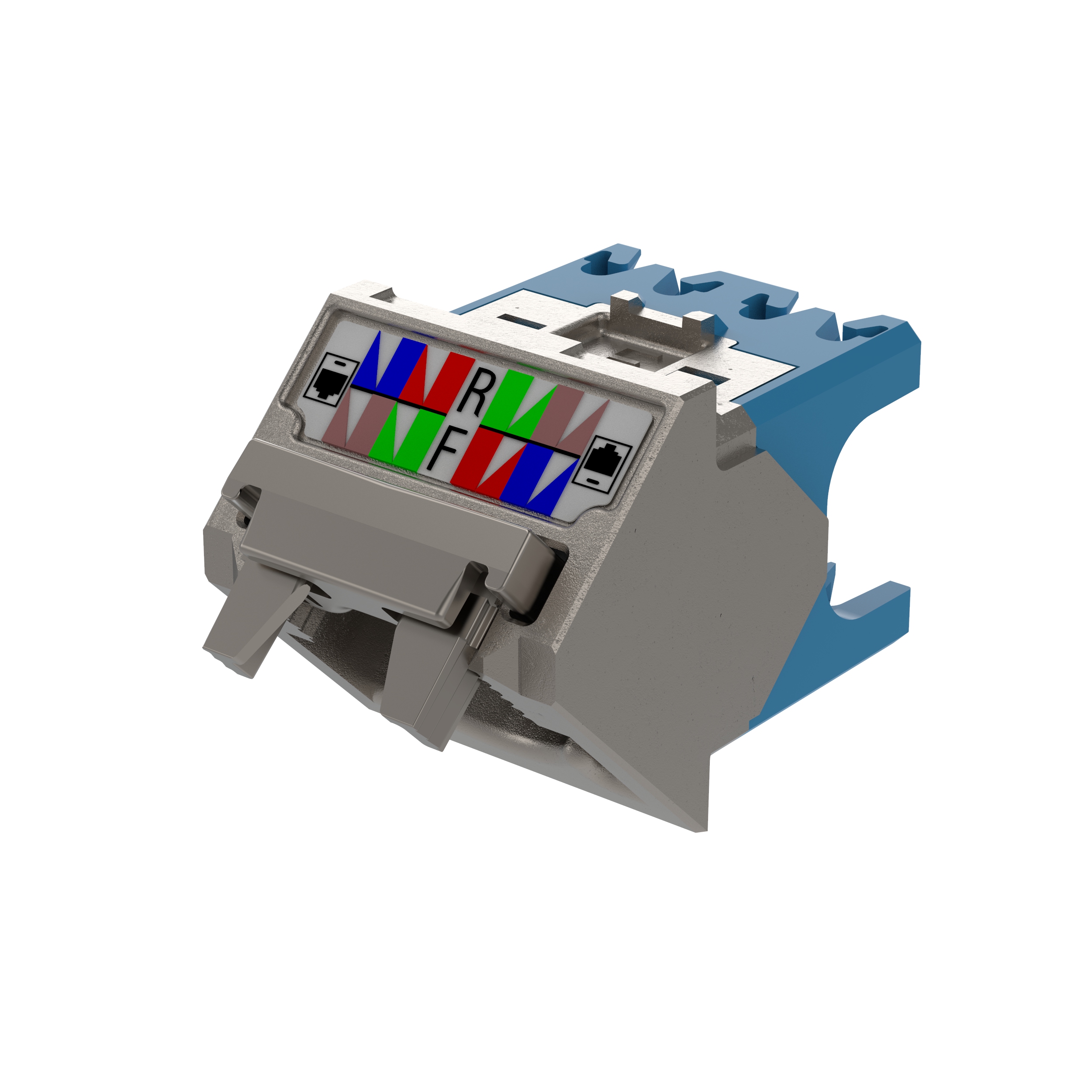 45° Angled Wire Cap for Cat 6A Shielded TG Jack