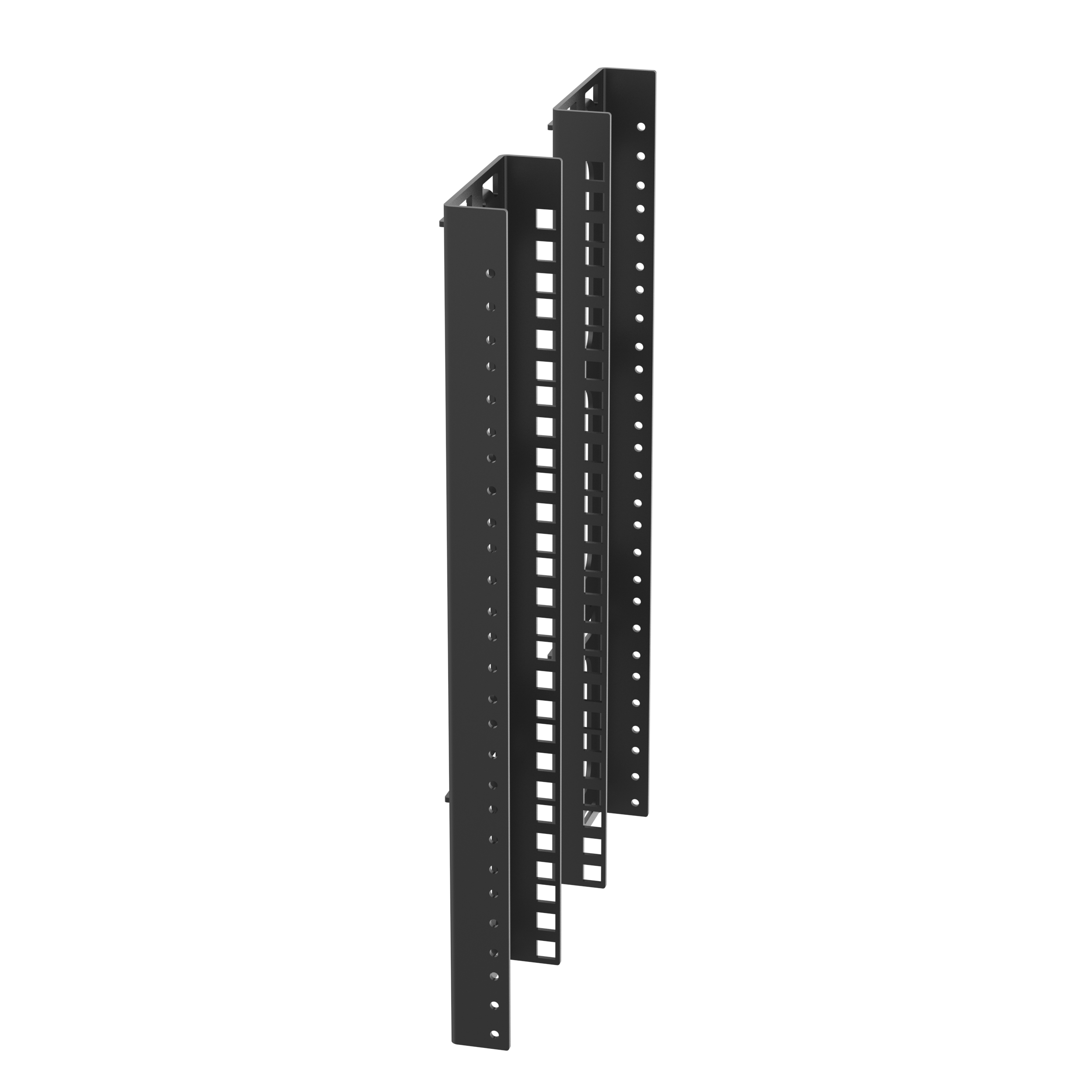 The TrueEdge™ Equipment Rail Kit provides additional equipment rail mounting capabilities for the WME9** enclosure. The rails offer cage nut or threaded hole. The rails are adjustable and black. 2pcs