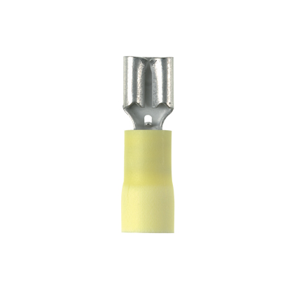 Kesici Terminal, Sarı, Vinil, 4-6mm² Kablo, 6.3 x 0.8 mm Sekme, PK50