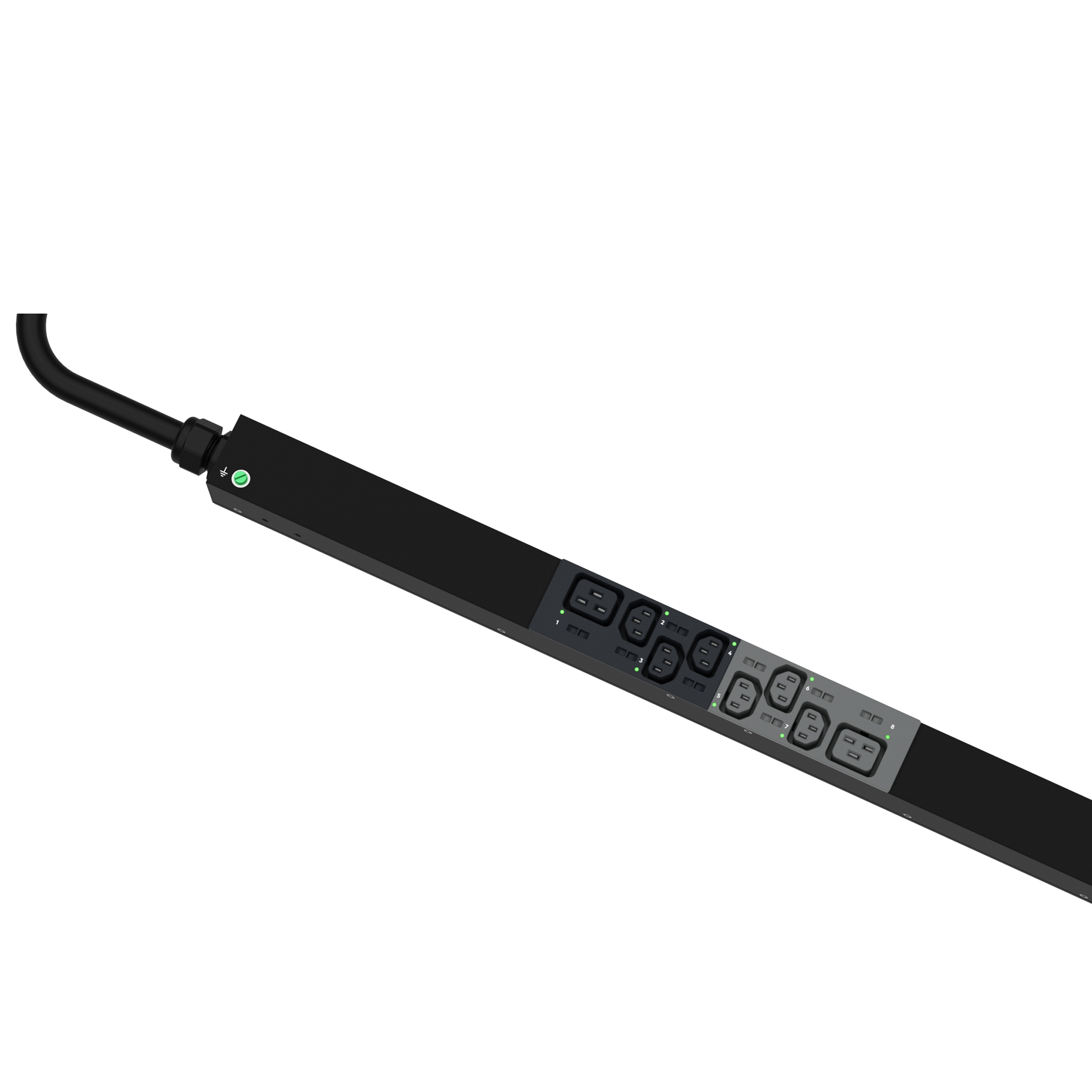 MS PDU, 16 AMP, 400 V, (18)C13, (6)C19, (IP44)