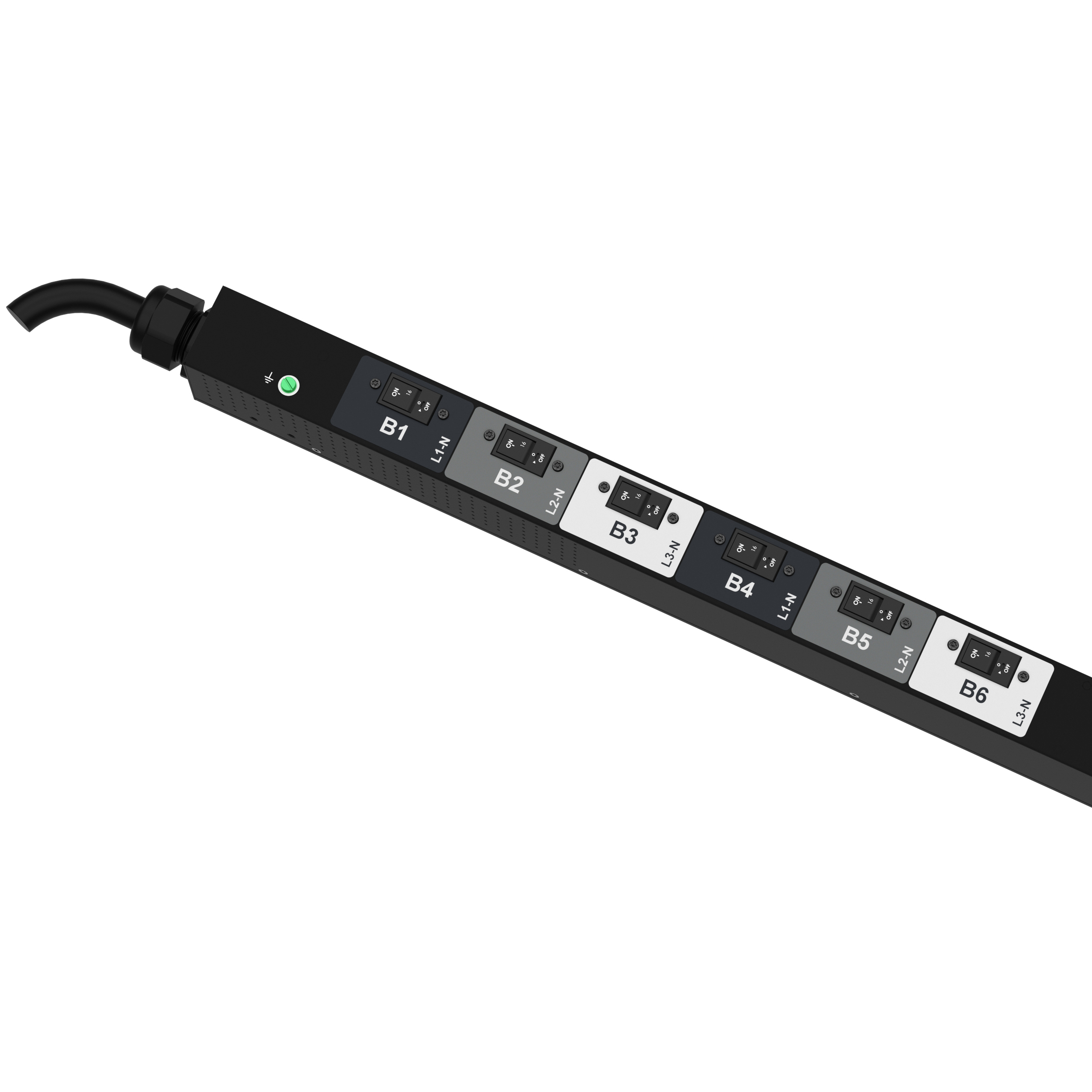 MS PDU, 32 Amper, 400 Volt, (12)C13, (12)C19, IEC 60309 3P+N+E 6h 32A (IP44)