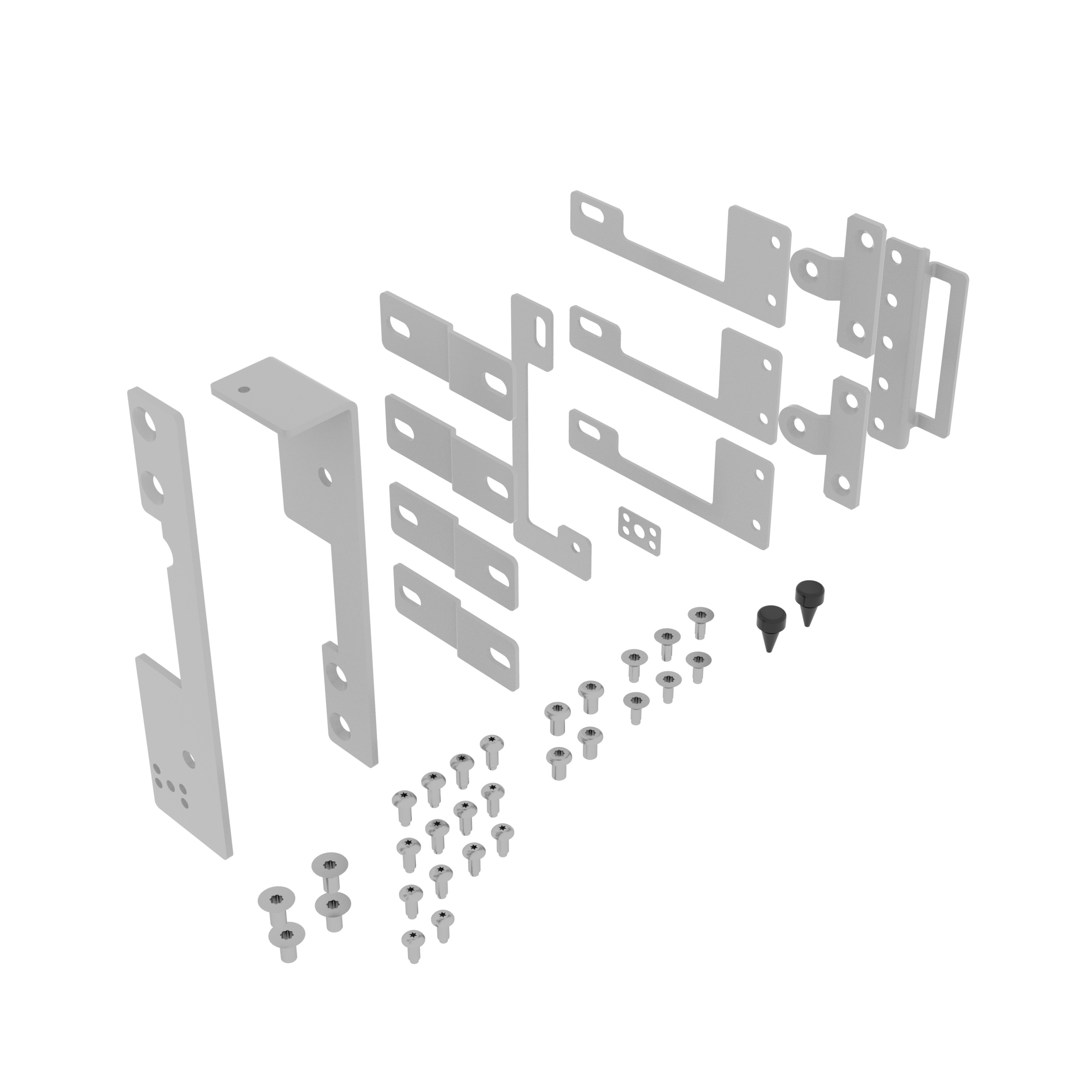 FlexFusionTM S-Type Door Hinge Kit, Whi