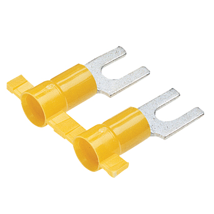 Çatal Terminal, Sarı, Vinil, 5.1mm Çaplı, 4-6mm² Kablo için, 2000'lik Paket