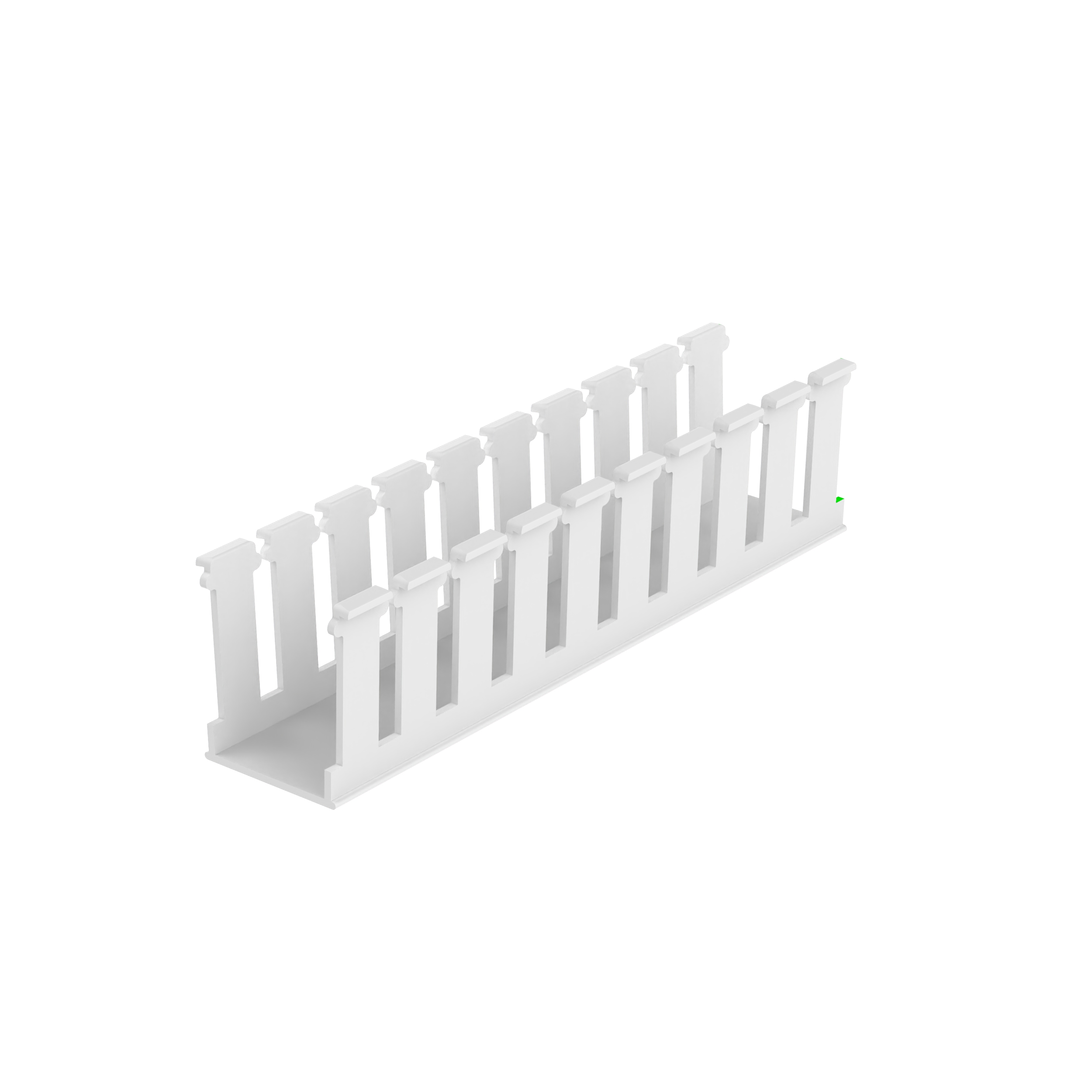 Geniş Yuvalı Kablo Kanalı, Beyaz, Halojen İçermeyen PPO, 41.7x52.3mm, 6'lı Paket