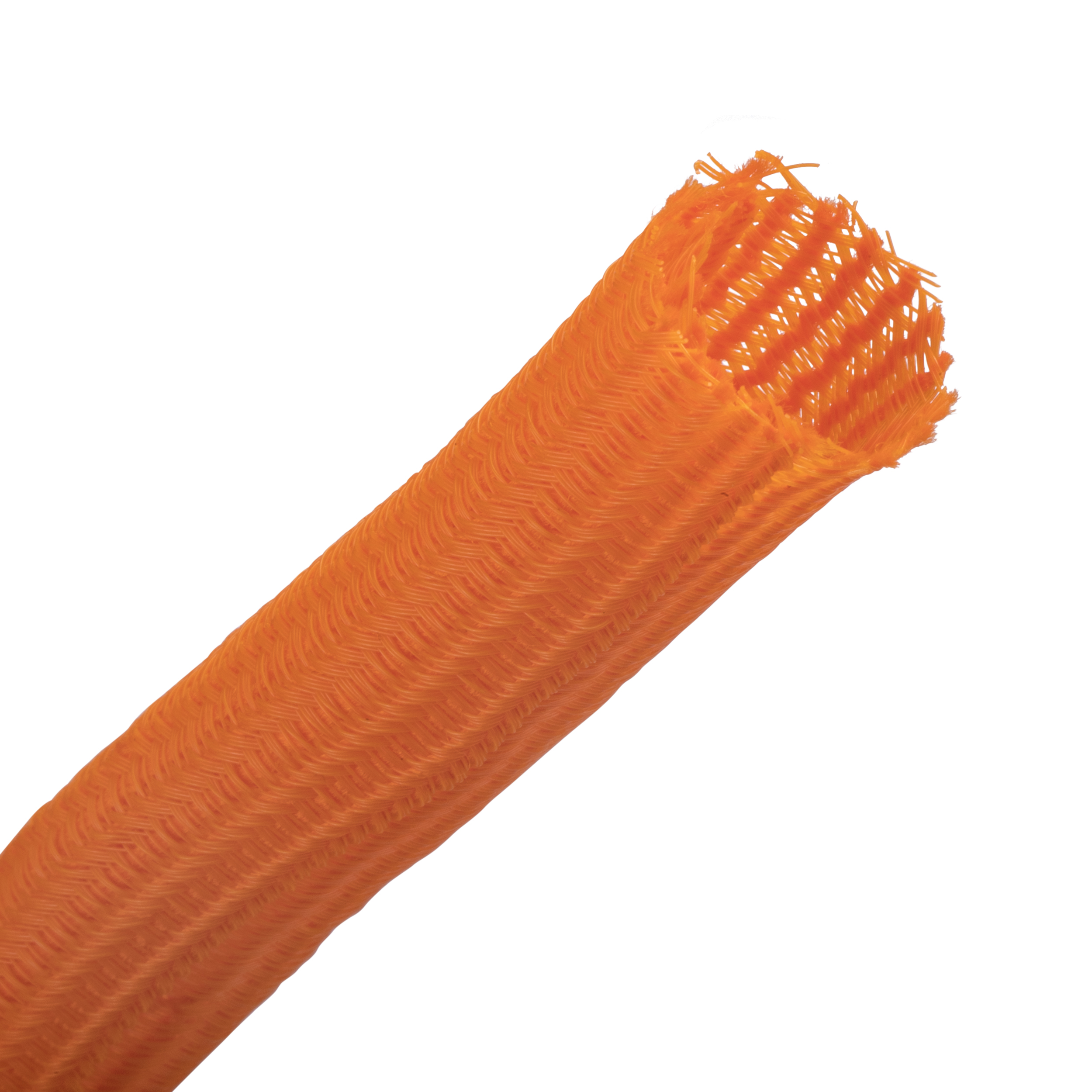 Pan-Wrap Braided Sleeving,1.50" (38.1mm) Dia, 75' (22.9m),ORG PET