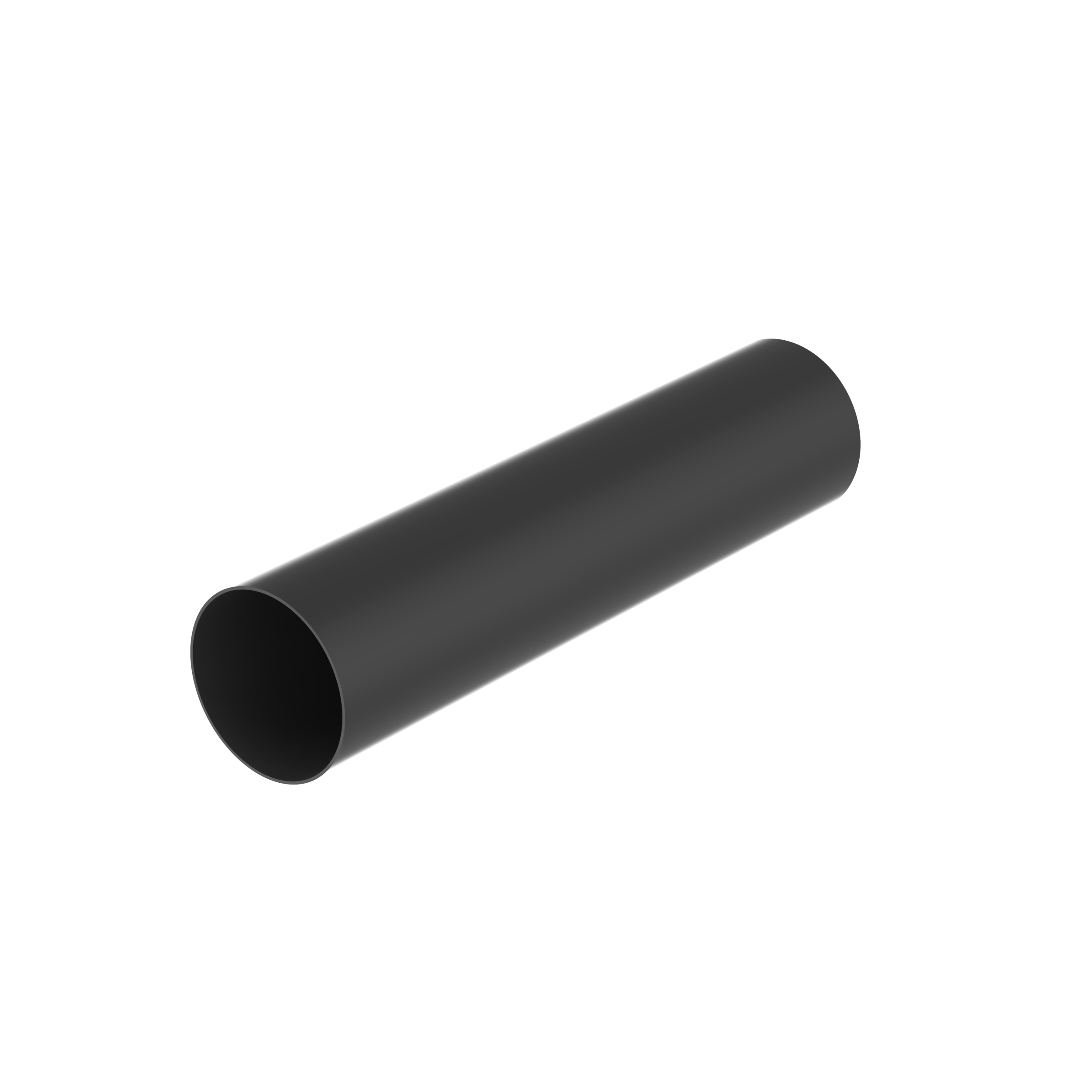 Büzülmeyen Boru, Siyah, PVC, 25.4mm Nominal Çap, Paket 1