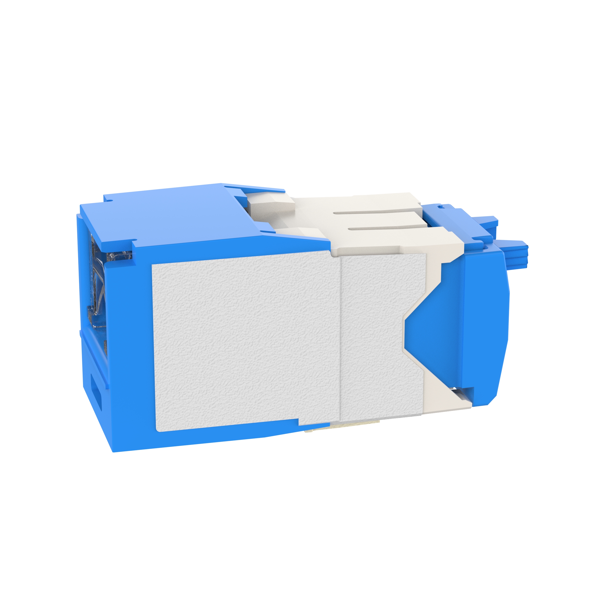 Mini-Com® RJ45 Cat 6A Kapatmalı TG Jak Modülü, BU