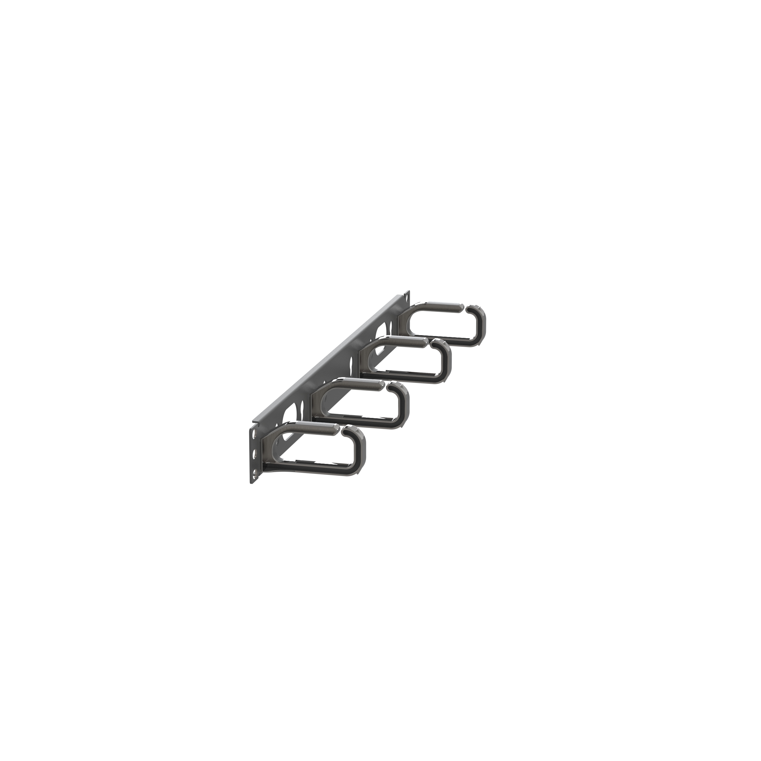 Horizontal Single Sided Manager, 1RU, 3.4 in. Depth