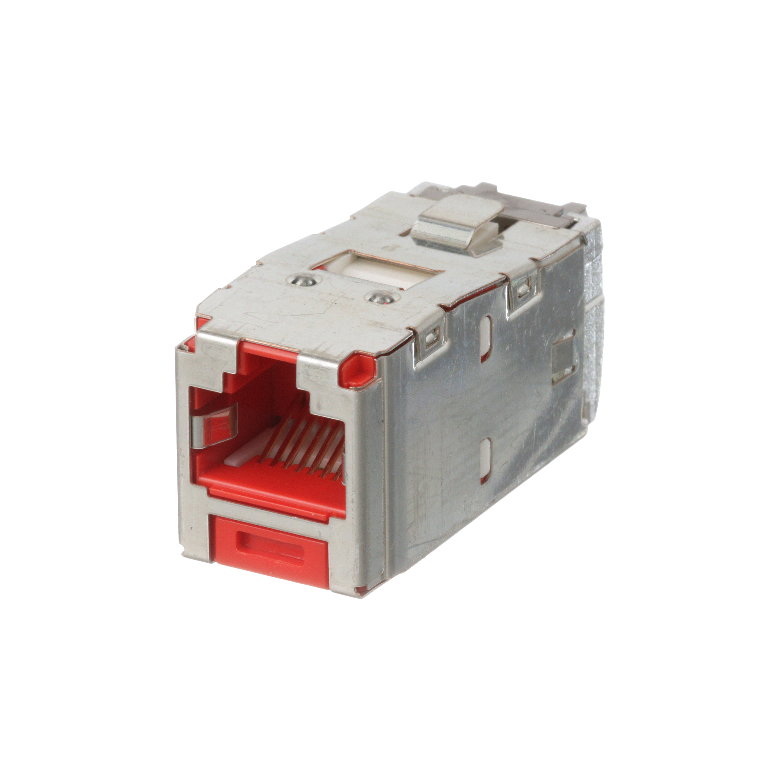STP RJ45 Cat 6 TG Jack Module, Red