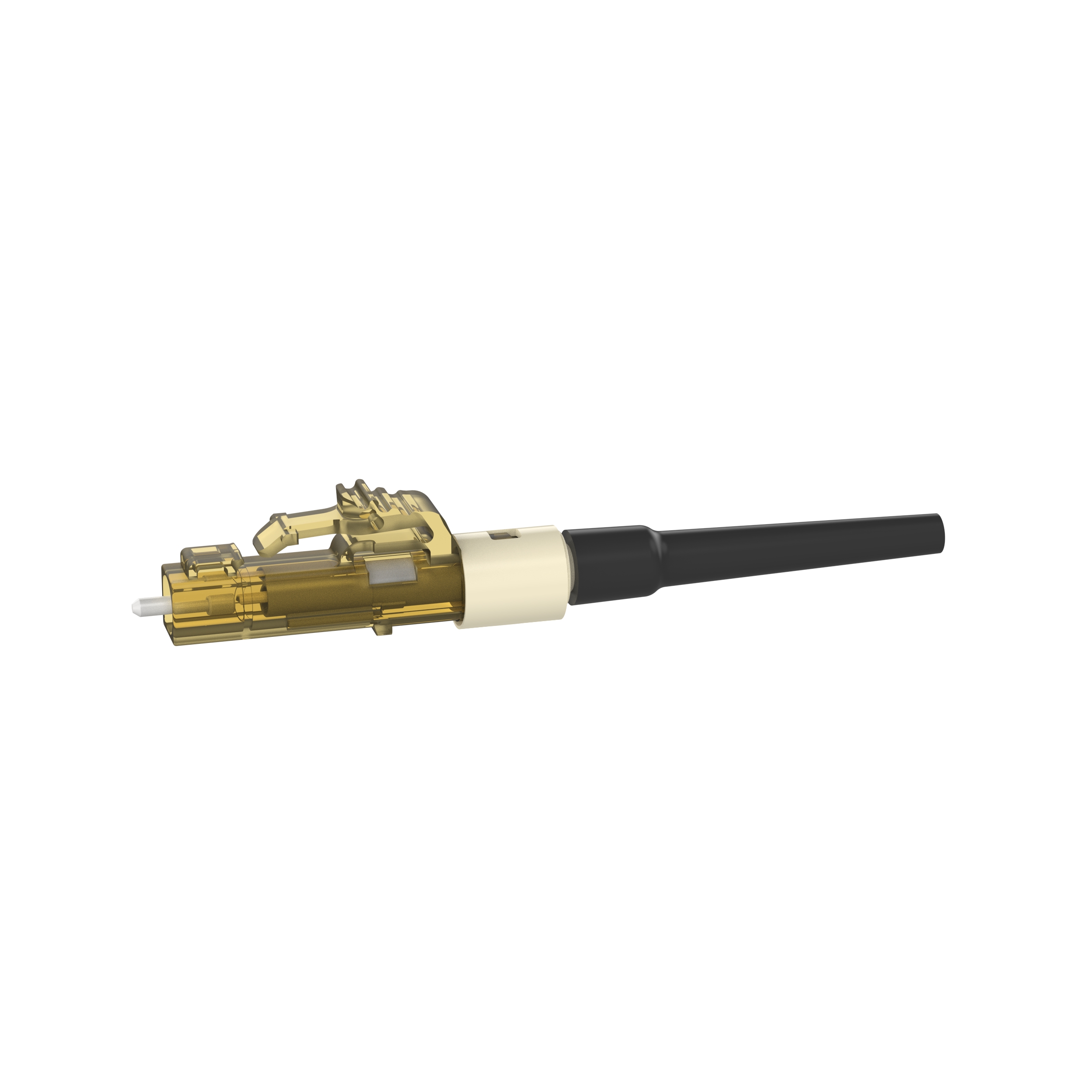 Cam Tarzı LC Simplex, 62.5µm OM1, Siyah Koruma (100 Adetlik Paket)